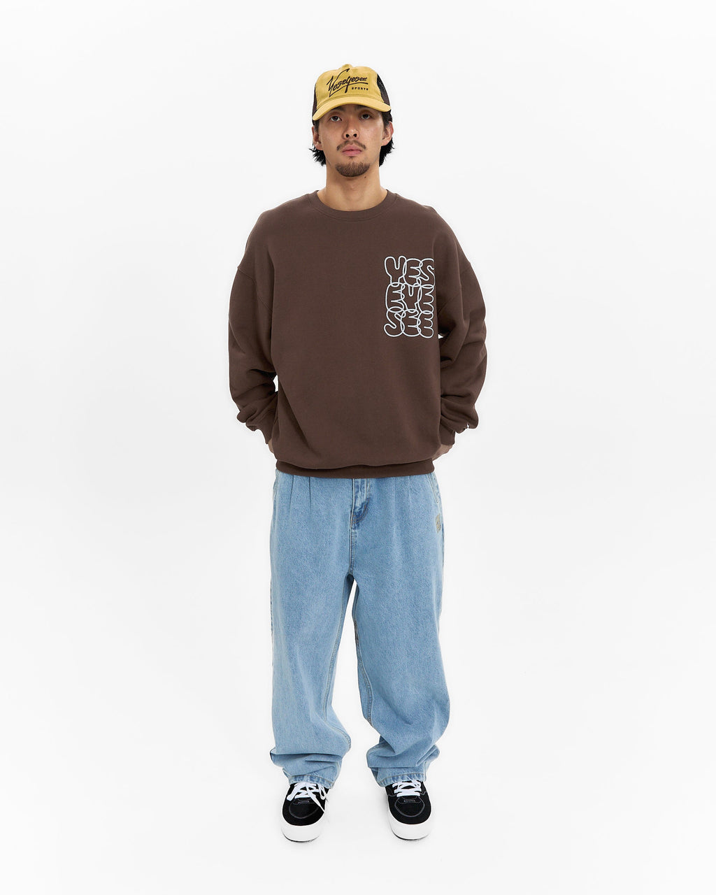 yeseyesee - C-Logo Sweatshirt (Brown) product image 7 | TRAB K-Fashion Australia