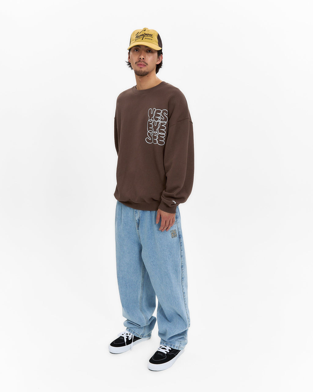 yeseyesee - C-Logo Sweatshirt (Brown) product image 8 | TRAB K-Fashion Australia