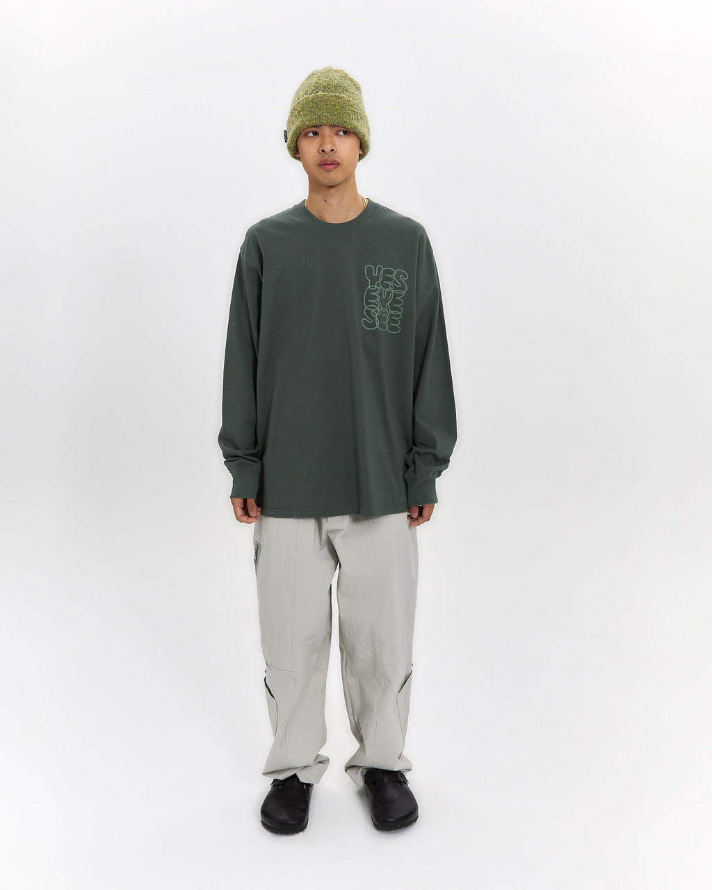 yeseyesee - C-Logo L/S (Khaki) product image 6 | TRAB K-Fashion Australia