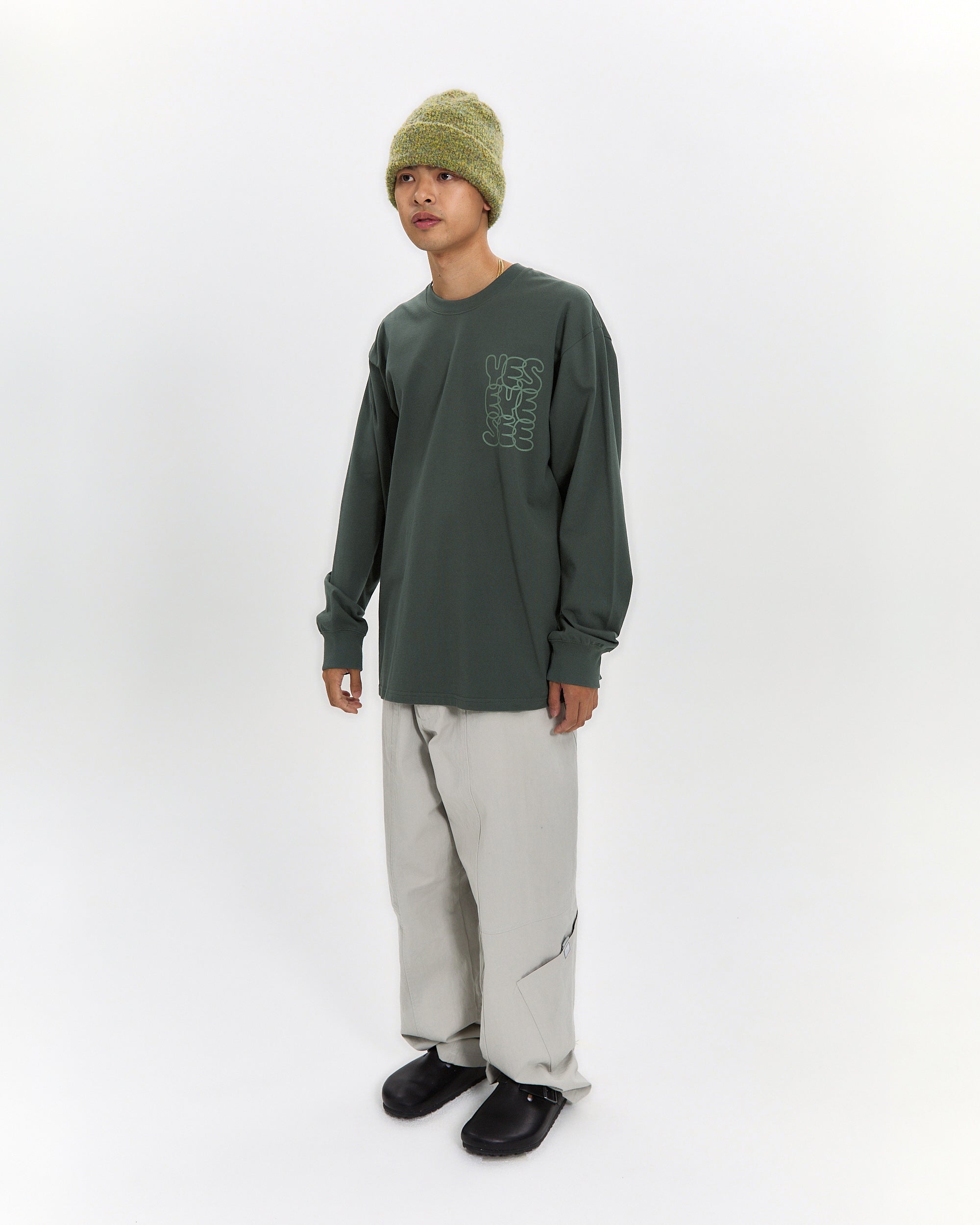 yeseyesee - C-Logo L/S (Khaki) product image 7 | TRAB K-Fashion Australia