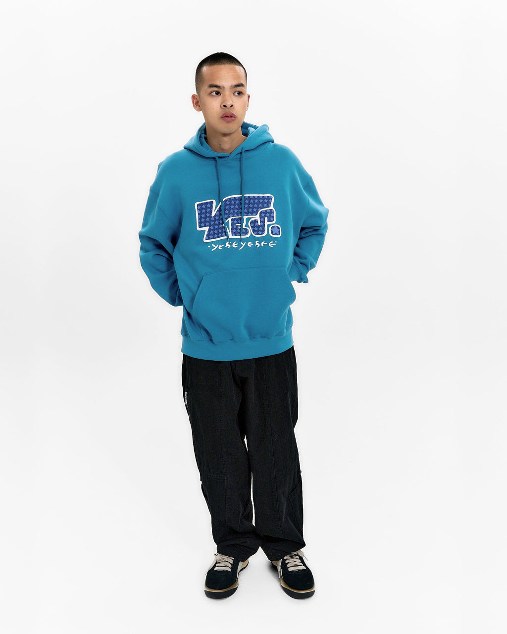 yeseyesee - Y.E.S Star Logo Hoodie (Sky Blue) product image 7 | TRAB K-Fashion Australia