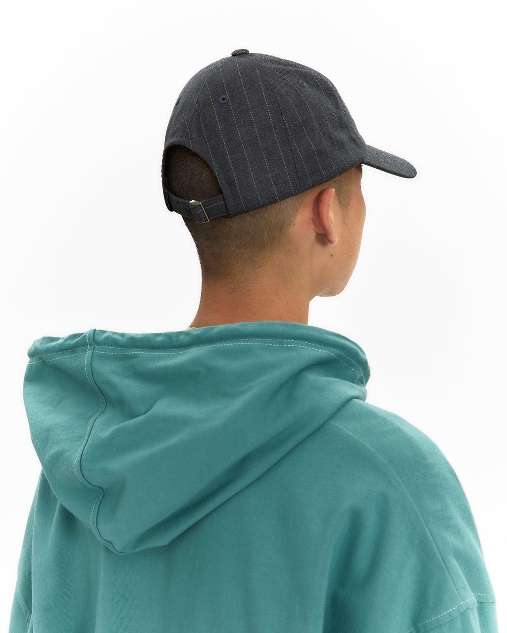 yeseyesee - Pinstripe Ball Cap (Grey) product image 6 | TRAB K-Fashion Australia