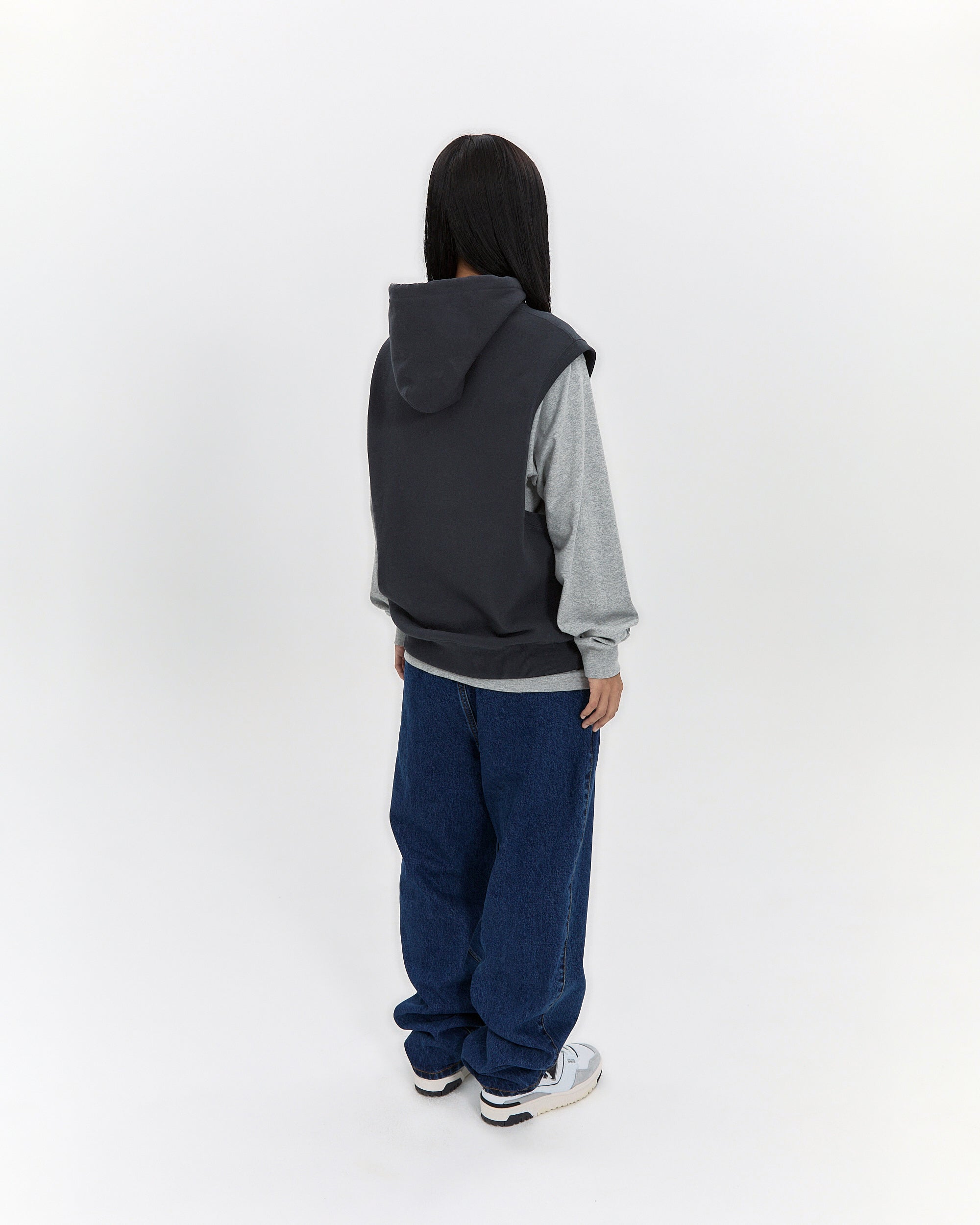 yeseyesee - Y.E.S Hooded Vest (Charcoal) product image 9 | TRAB K-Fashion Australia