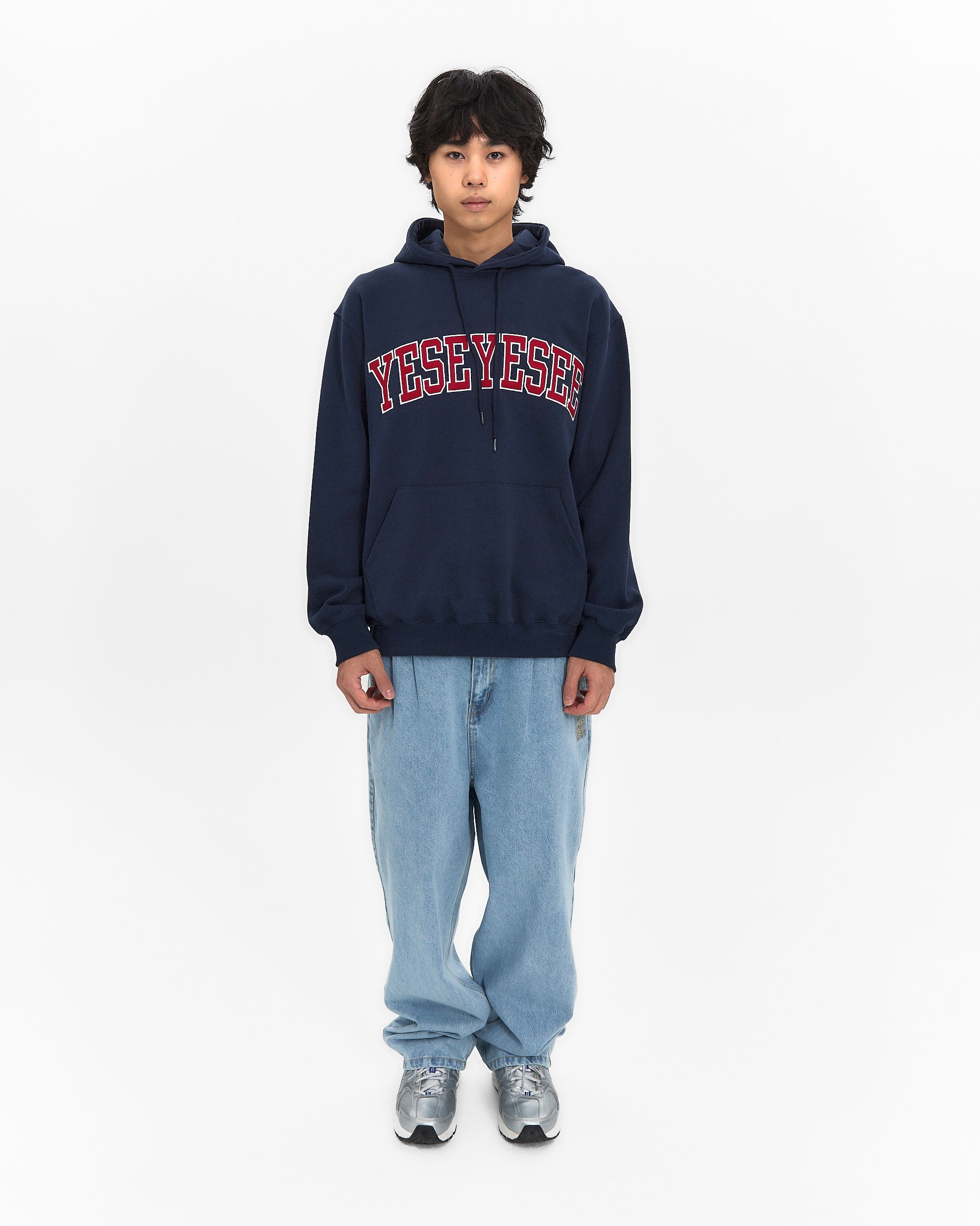yeseyesee - Arch Logo Hoodie (Navy) product image 7 | TRAB K-Fashion Australia
