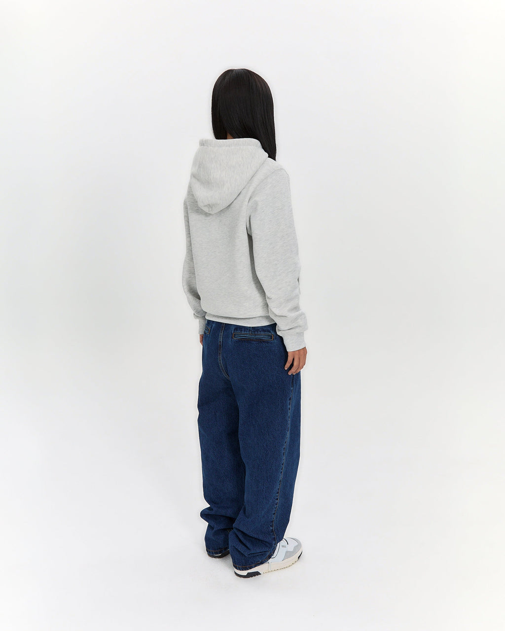 yeseyesee - Y.E.S Snail Logo Zip-Up Hoodie (Light Grey) product image 9 | TRAB K-Fashion Australia