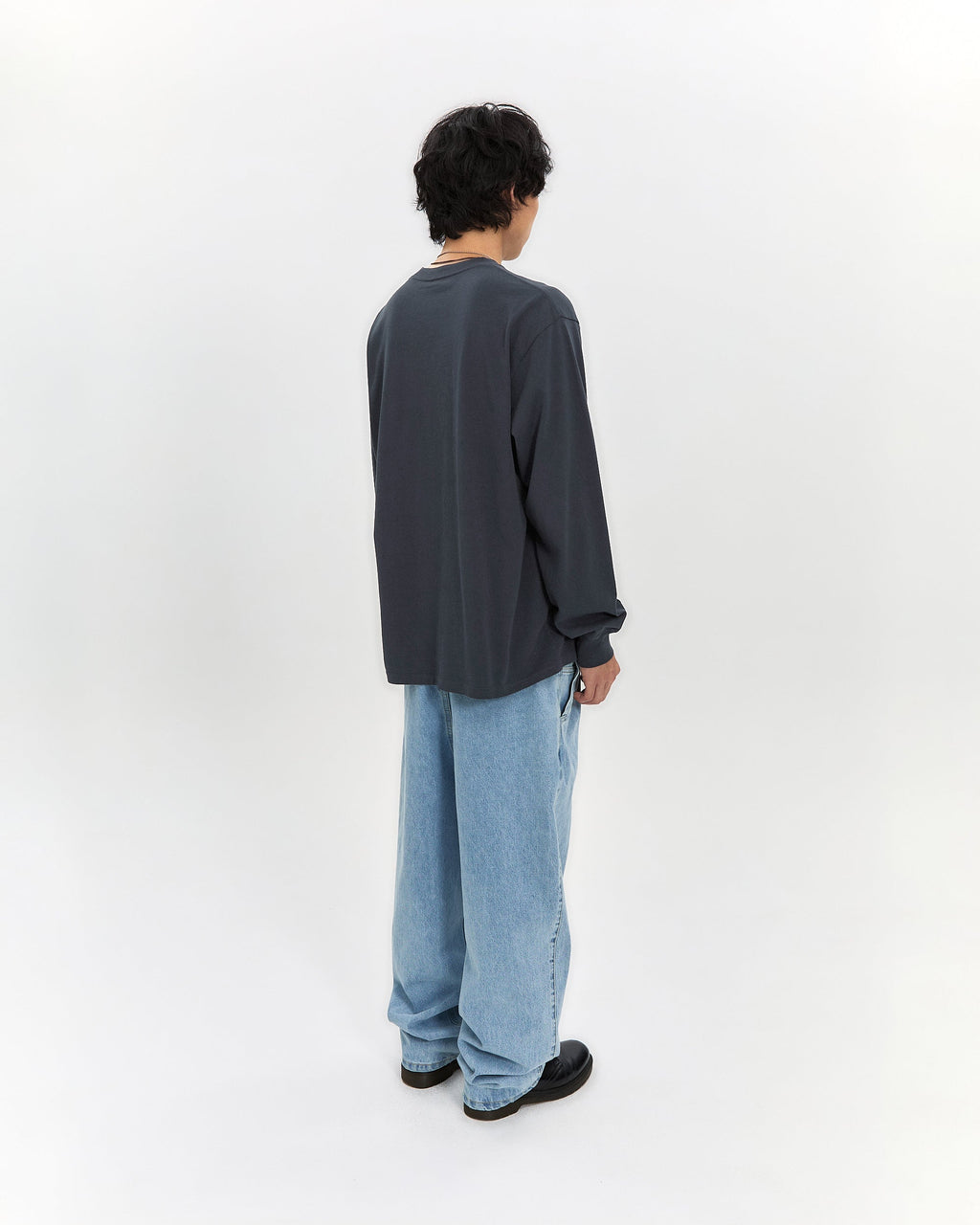 yeseyesee - Two Tucked Denim Pants (Light Indigo) product image 12 | TRAB K-Fashion Australia
