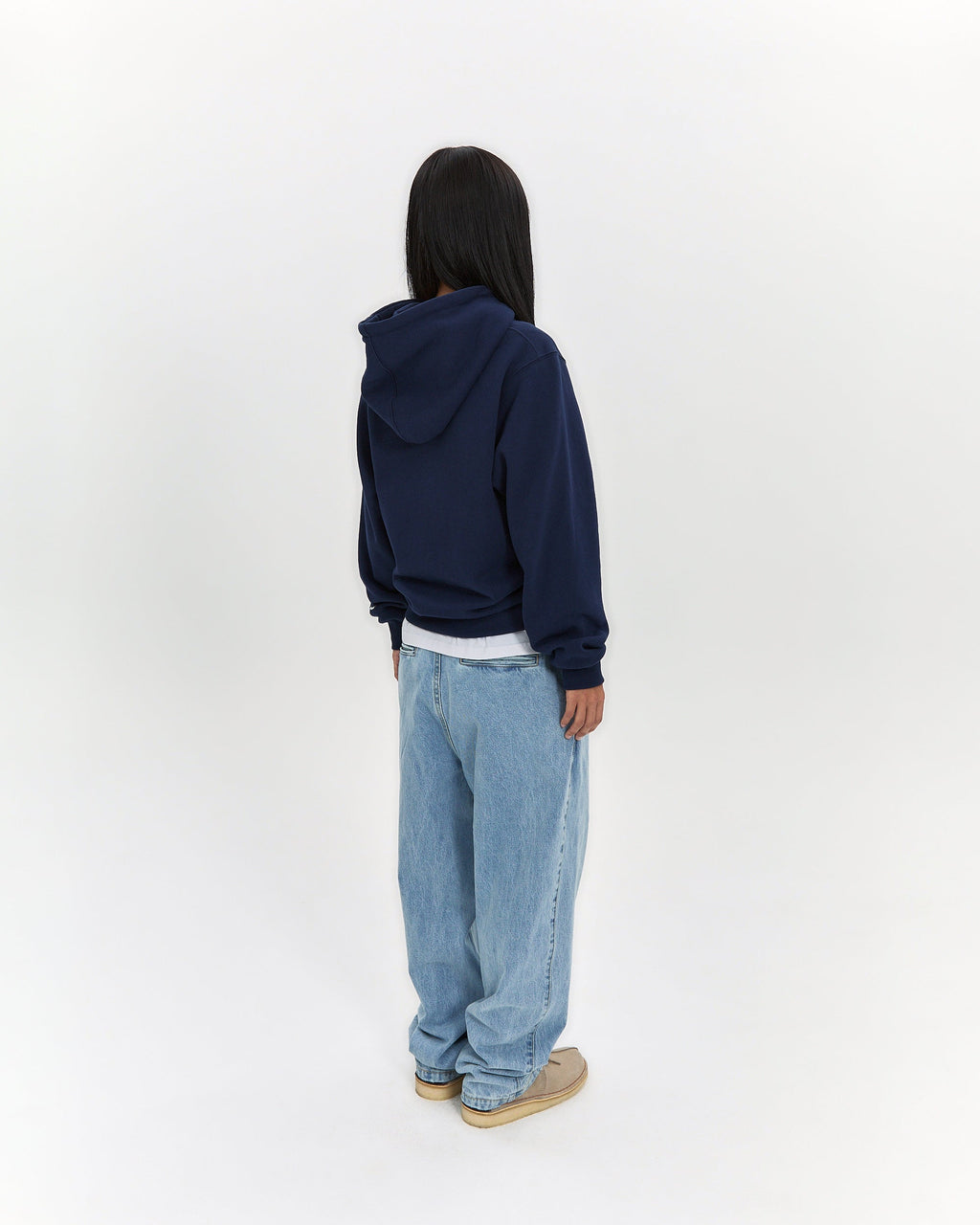 yeseyesee - Y.E.S Snail Logo Zip-Up Hoodie (Navy) product image 9 | TRAB K-Fashion Australia