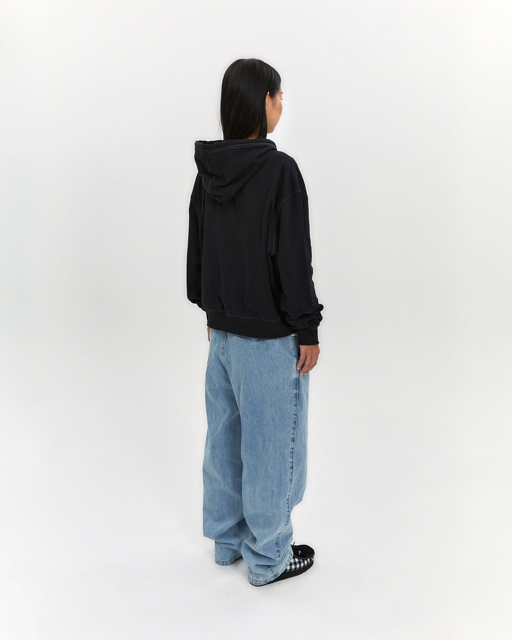 yeseyesee - Two Tucked Denim Pants (Light Indigo) product image 9 | TRAB K-Fashion Australia