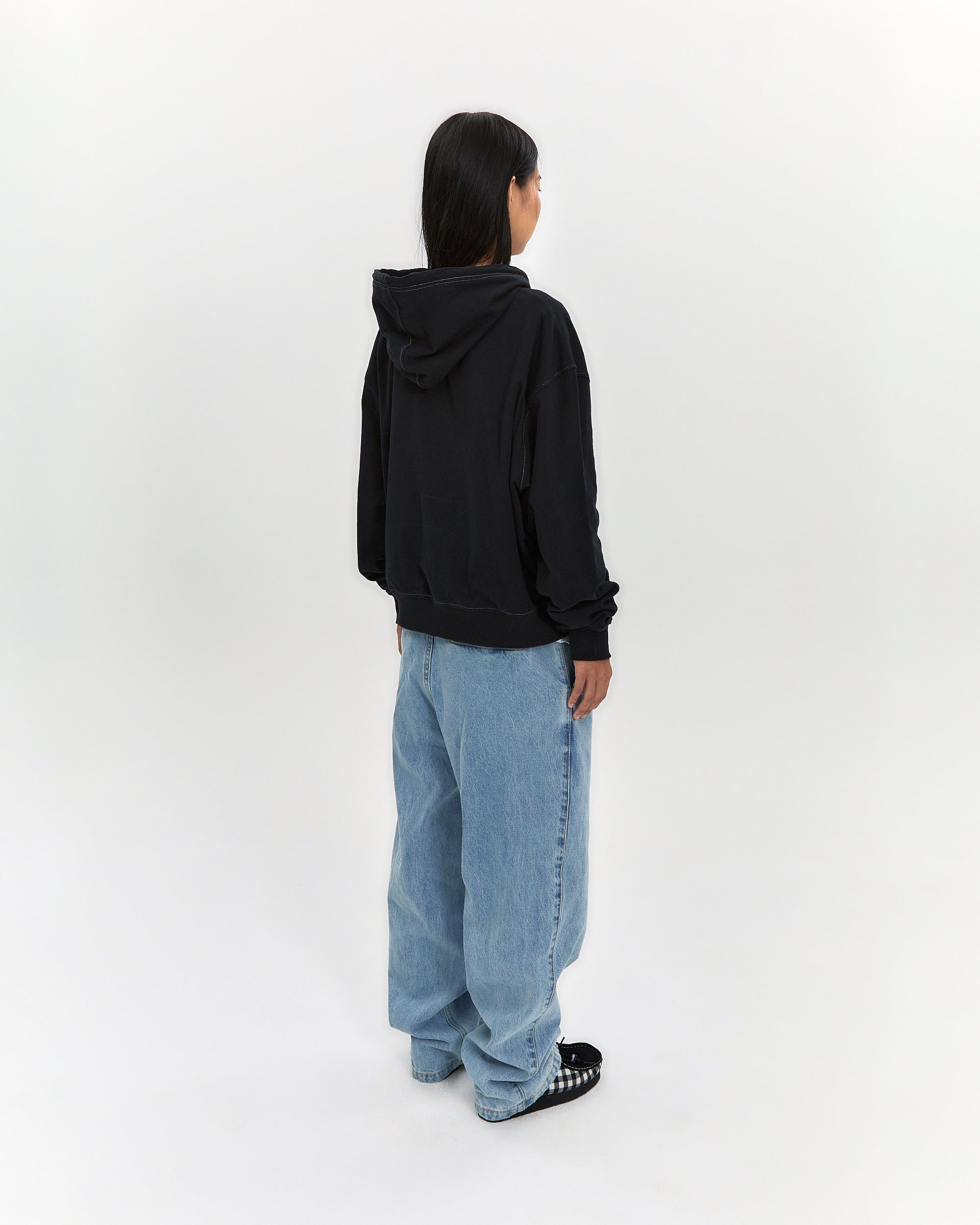 yeseyesee - Two Tucked Denim Pants (Light Indigo) product image 9 | TRAB K-Fashion Australia