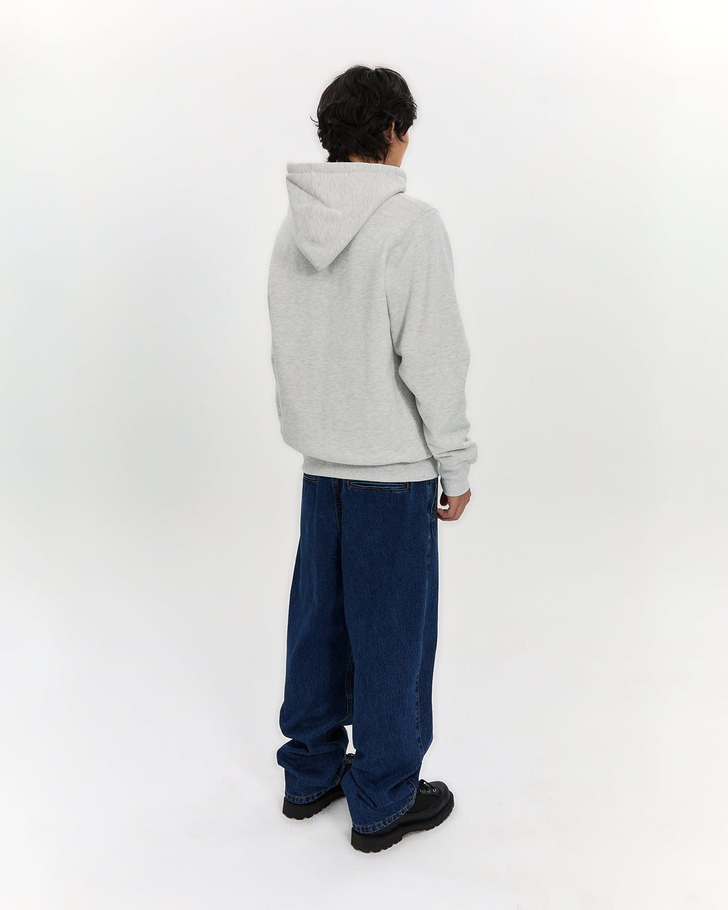 yeseyesee - Y.E.S Snail Logo Zip-Up Hoodie (Light Grey) product image 12 | TRAB K-Fashion Australia