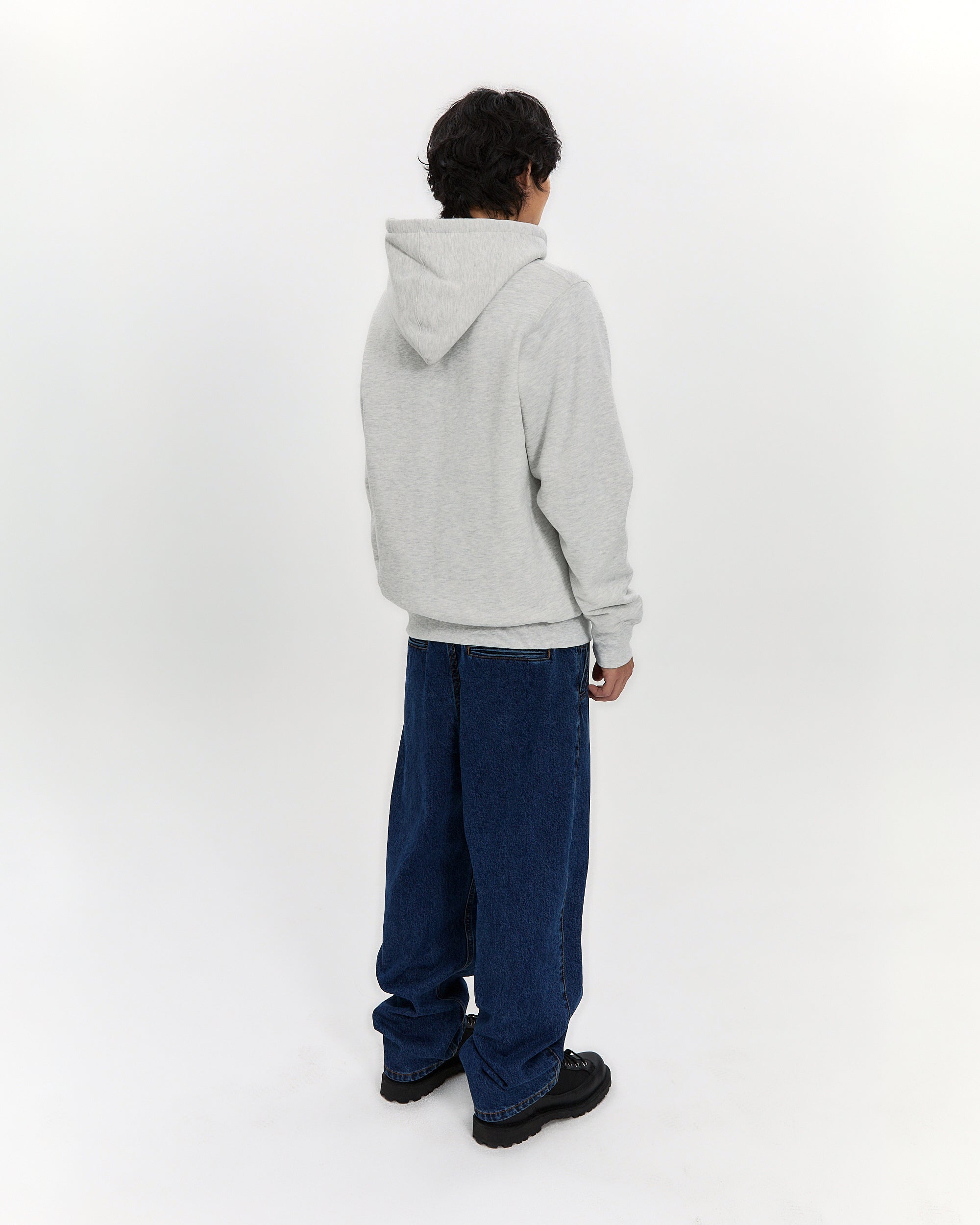 yeseyesee - Y.E.S Snail Logo Zip-Up Hoodie (Light Grey) product image 12 | TRAB K-Fashion Australia