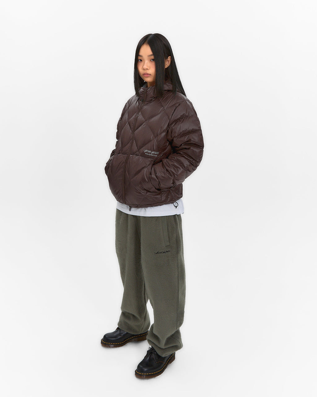 yeseyesee - Wafer Goose Down Jacket (Brown) product image 8 | TRAB K-Fashion Australia
