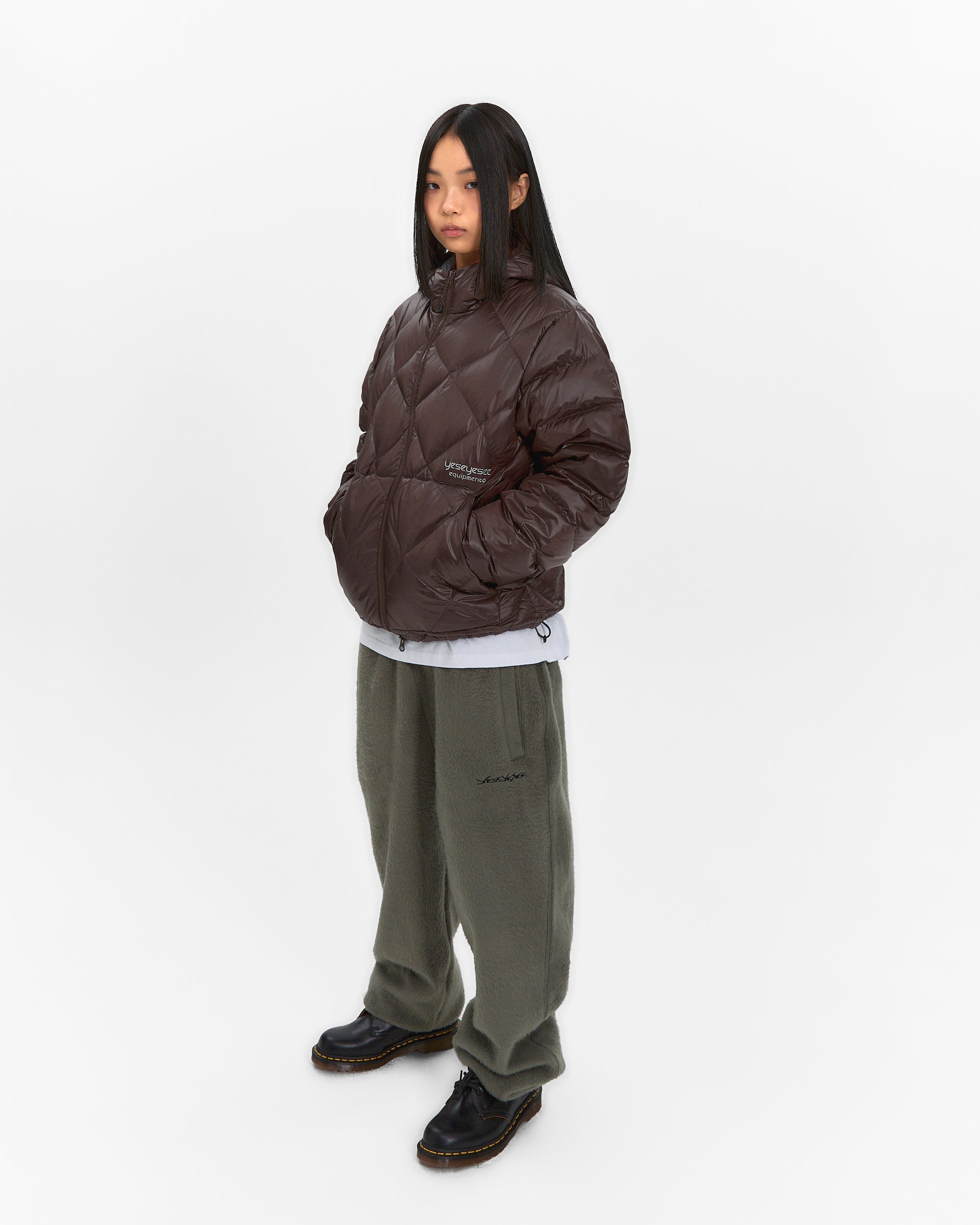 yeseyesee - Wafer Goose Down Jacket (Brown) product image 8 | TRAB K-Fashion Australia