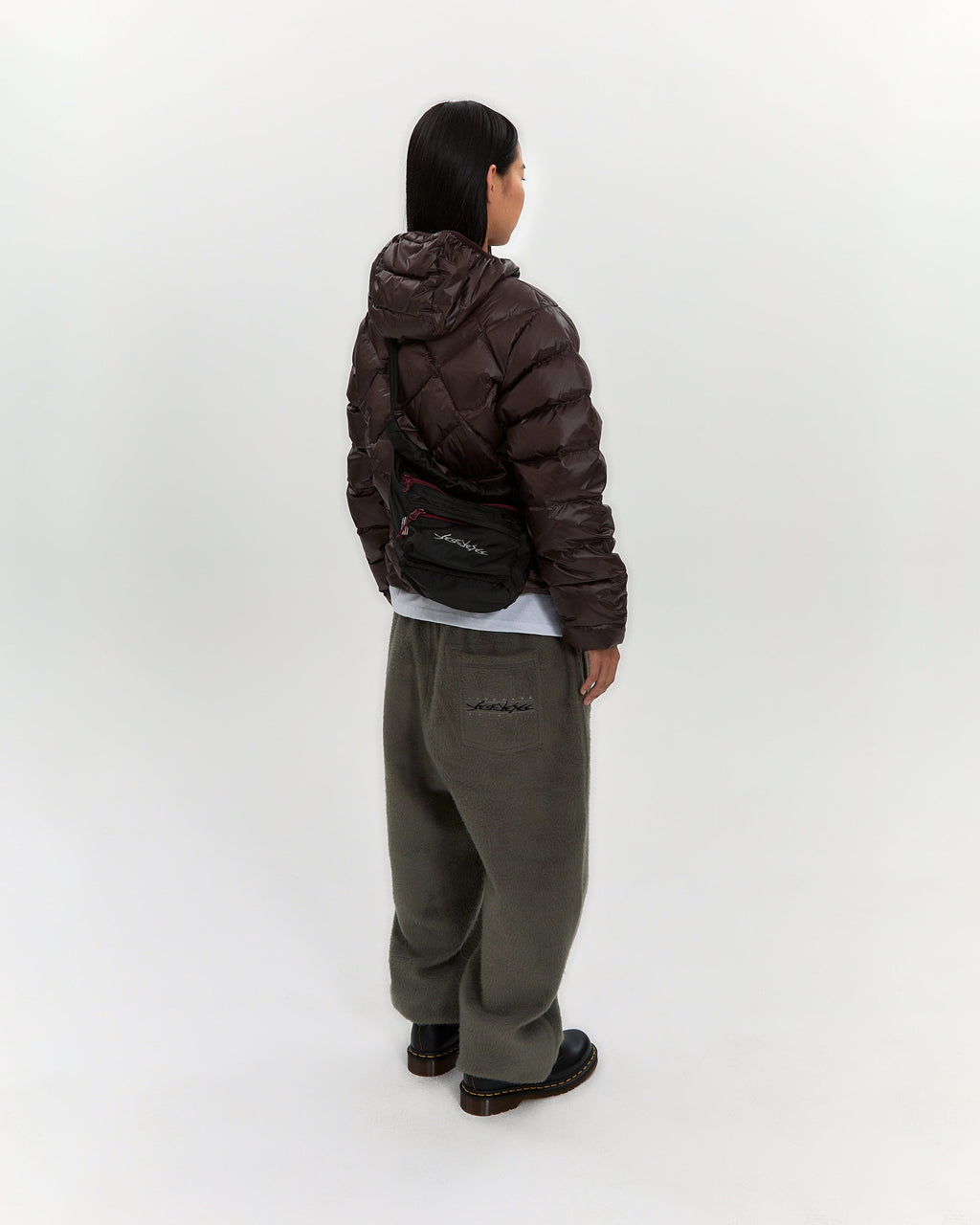 yeseyesee - Y.E.S Roll Top Cross Bag (Black) product image 10 | TRAB K-Fashion Australia