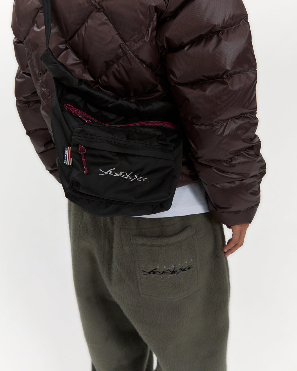yeseyesee - Y.E.S Roll Top Cross Bag (Black) product image 11 | TRAB K-Fashion Australia
