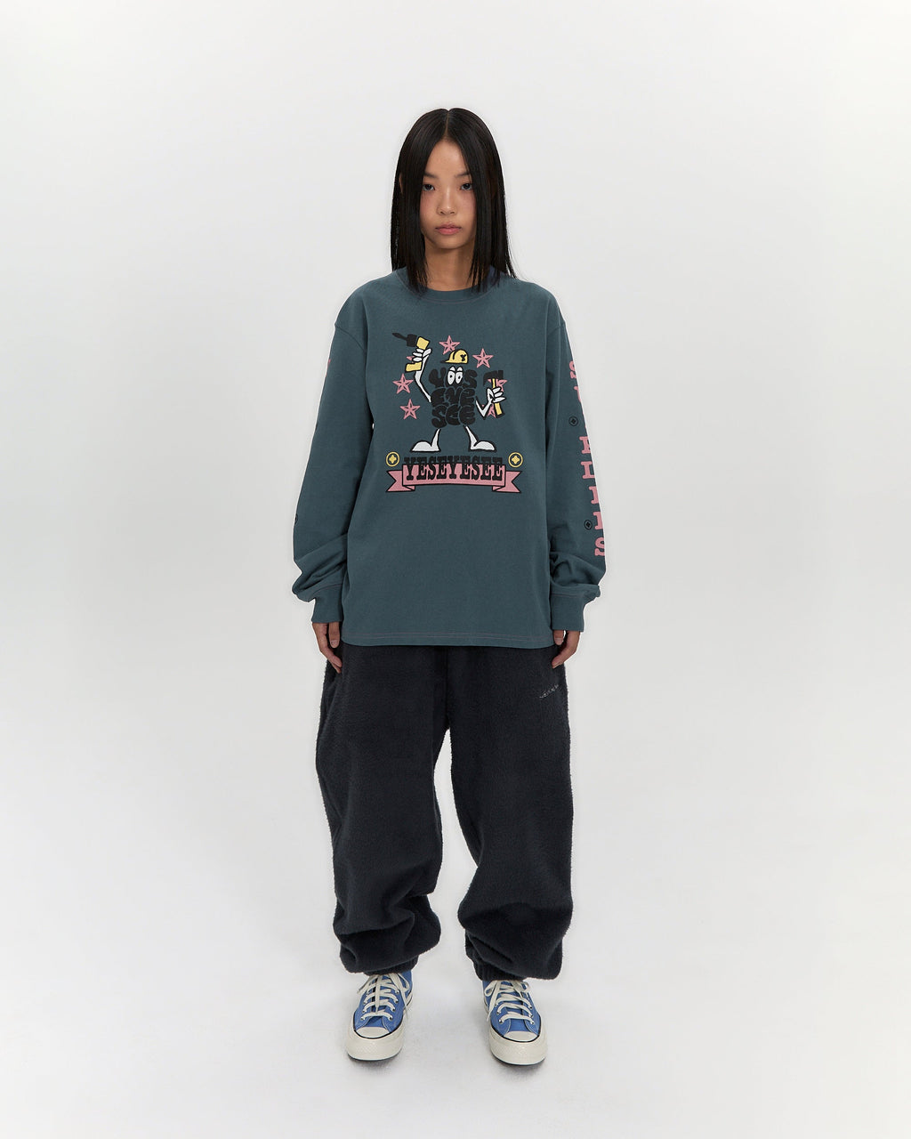 yeseyesee - Y.E.S Supplies L/S (Smoky Blue) product image 7 | TRAB K-Fashion Australia