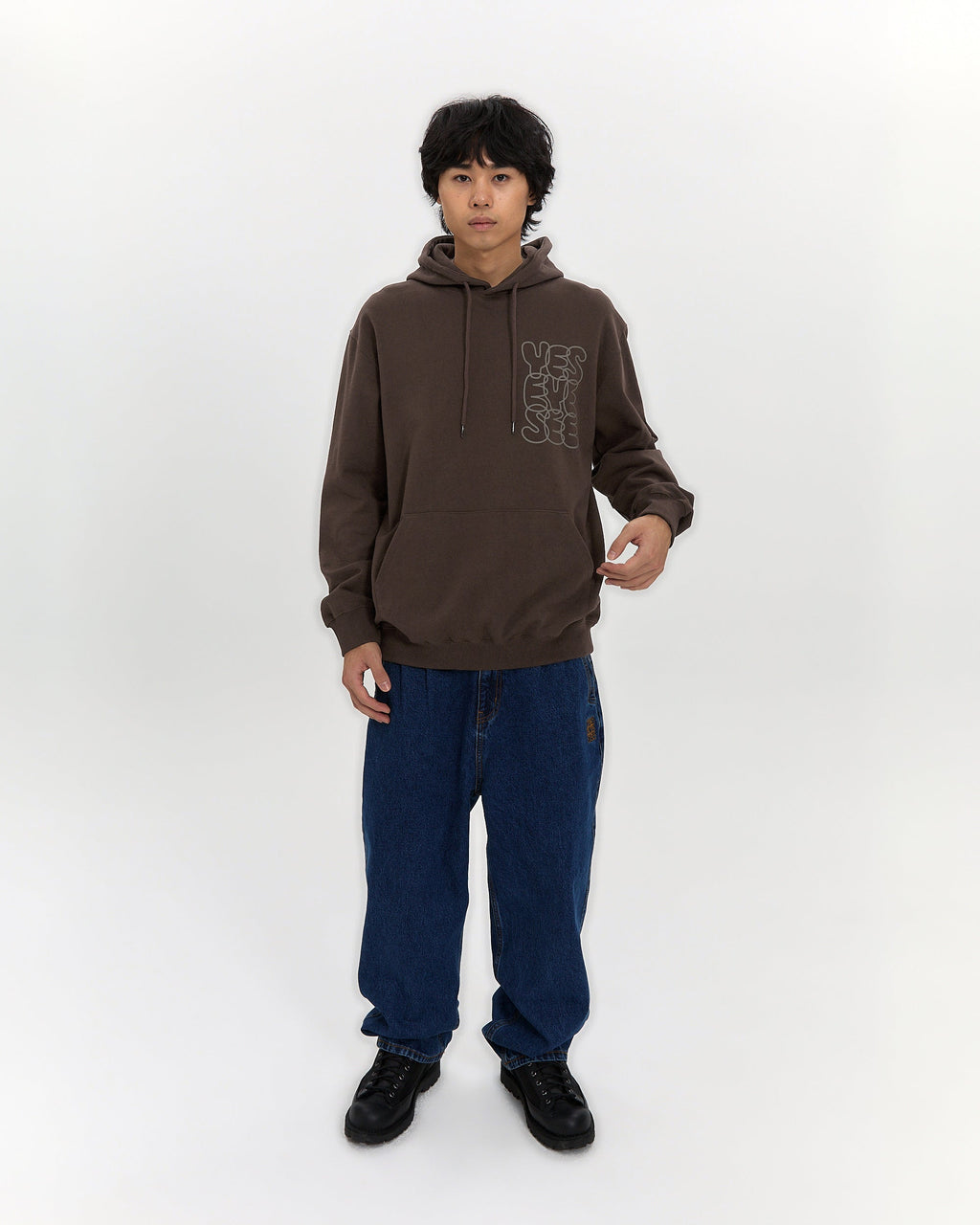 yeseyesee - C-Logo Hoodie (Dark Brown) product image 7 | TRAB K-Fashion Australia