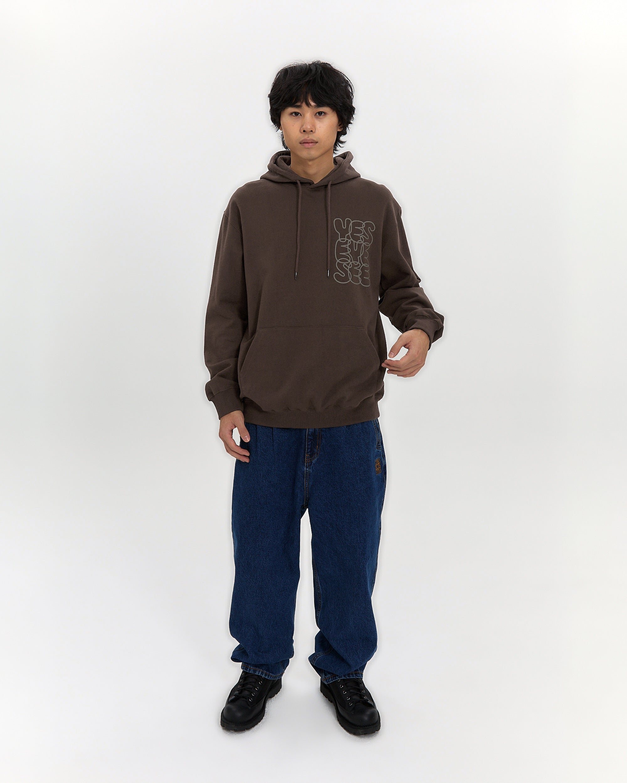 yeseyesee - C-Logo Hoodie (Dark Brown) product image 7 | TRAB K-Fashion Australia