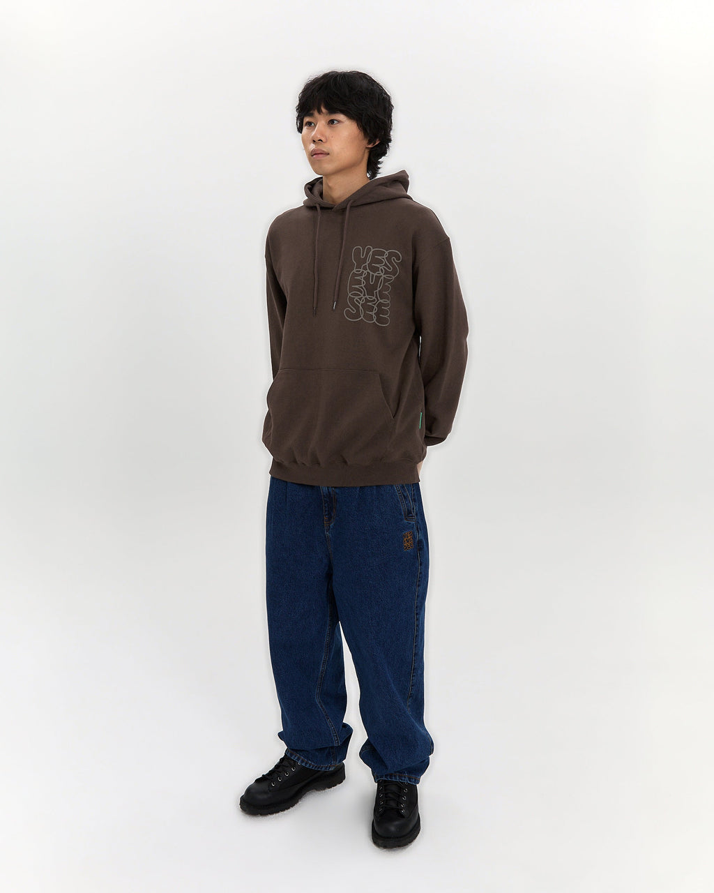 yeseyesee - C-Logo Hoodie (Dark Brown) product image 8 | TRAB K-Fashion Australia