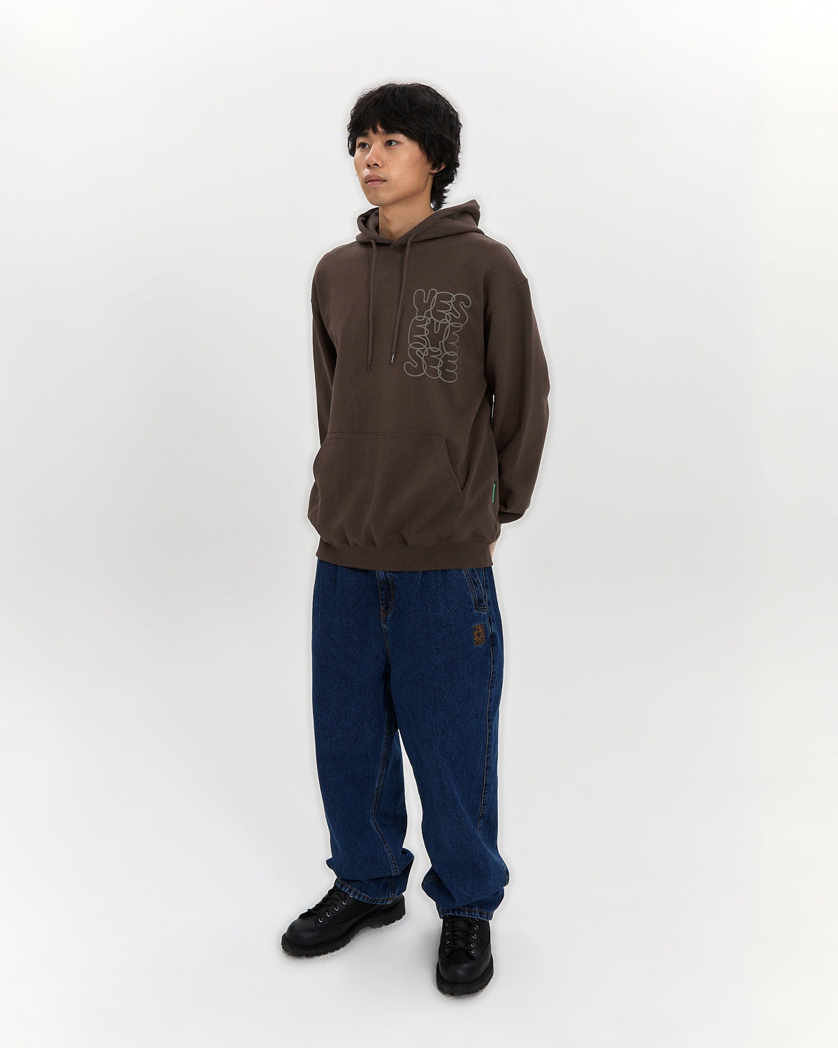yeseyesee - C-Logo Hoodie (Dark Brown) product image 8 | TRAB K-Fashion Australia