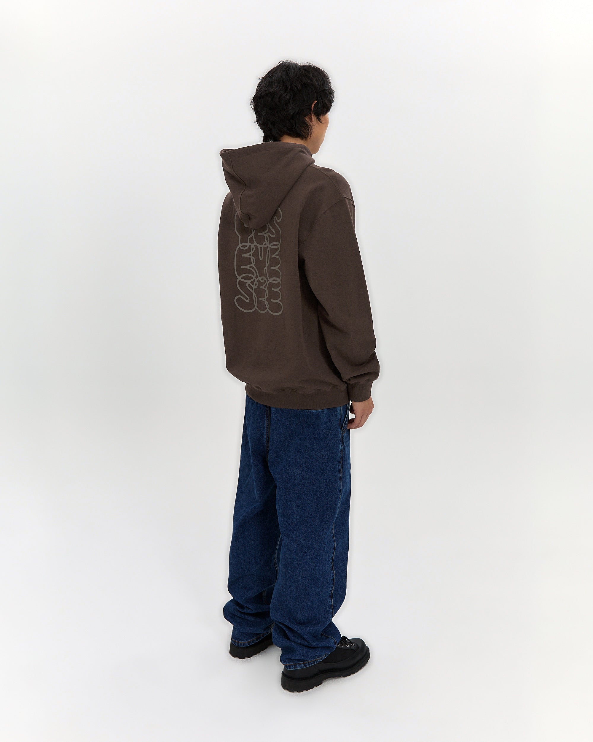 yeseyesee - C-Logo Hoodie (Dark Brown) product image 9 | TRAB K-Fashion Australia