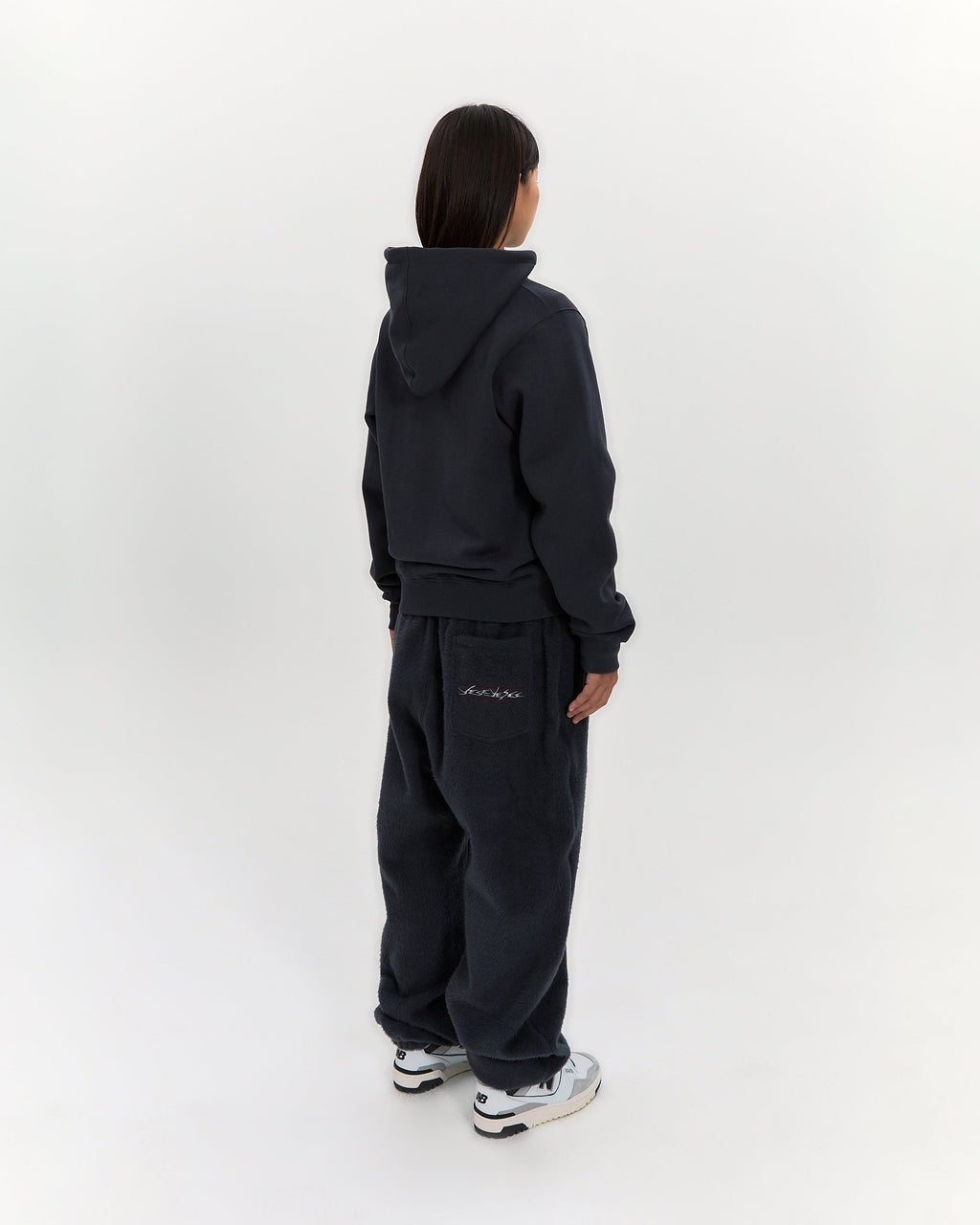 yeseyesee - Y.E.S Snail Logo Zip-Up Hoodie (Charcoal) product image 9 | TRAB K-Fashion Australia