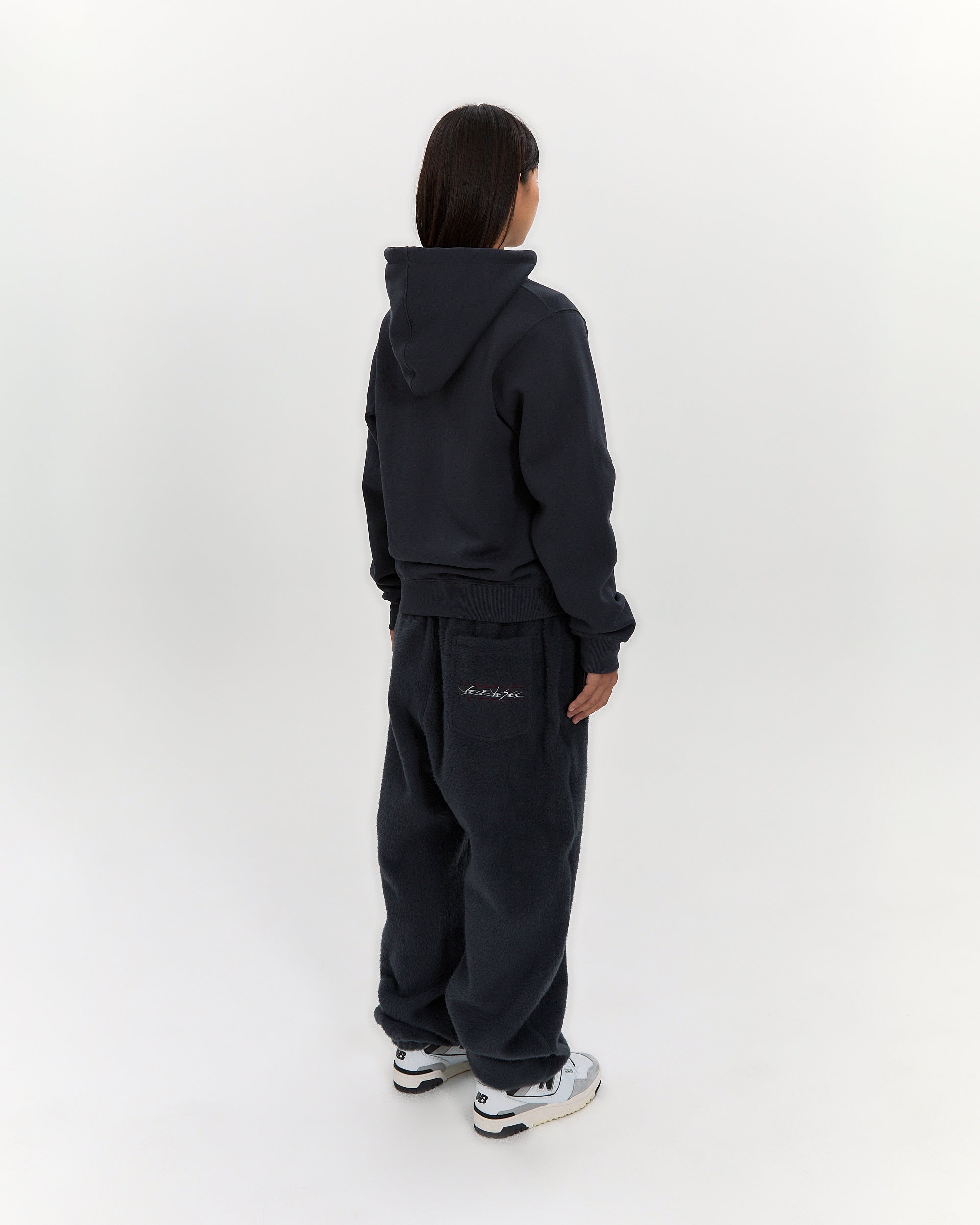 yeseyesee - Y.E.S Snail Logo Zip-Up Hoodie (Charcoal) product image 9 | TRAB K-Fashion Australia