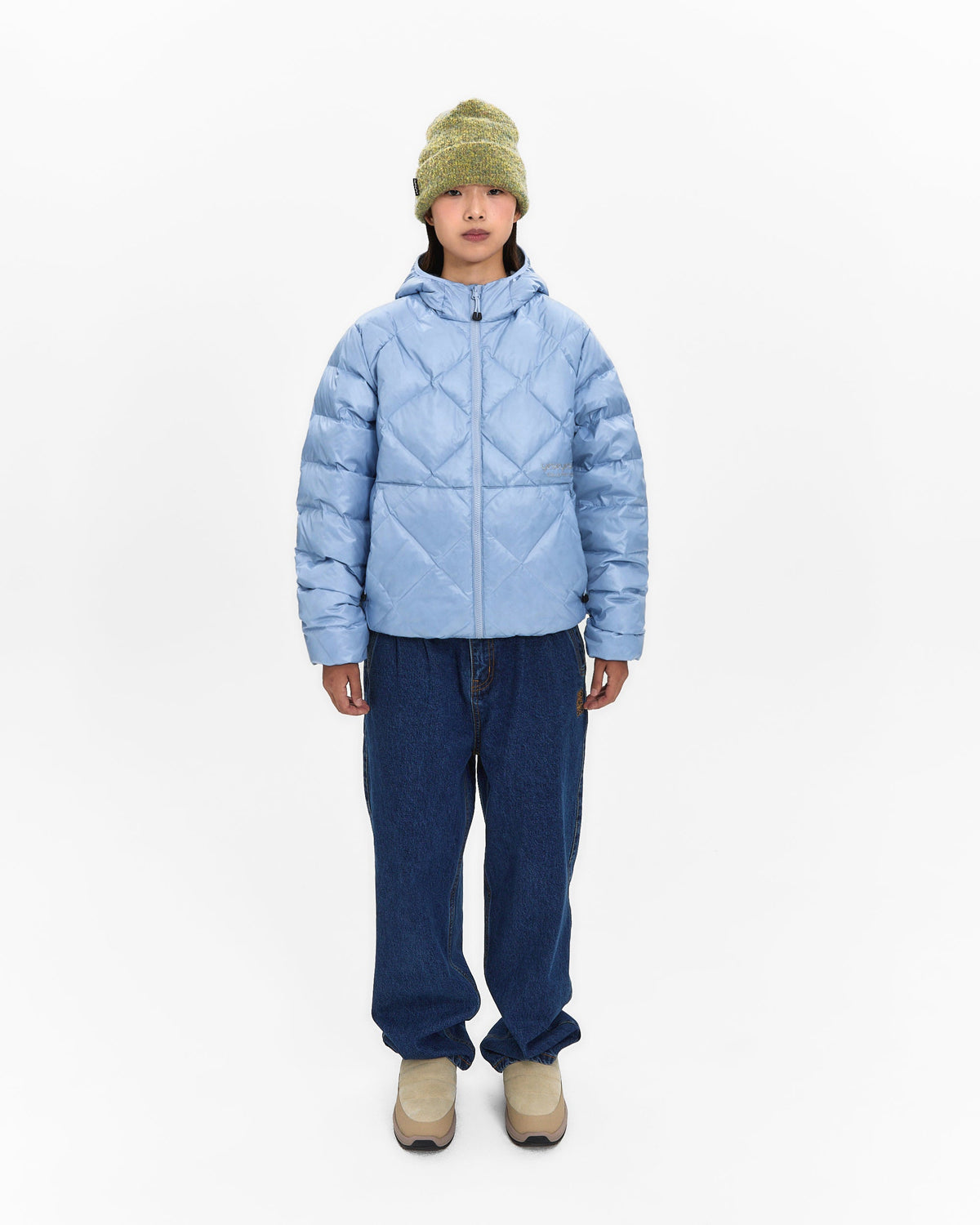yeseyesee - Wafer Goose Down Jacket (Misty Blue) product image 7 | TRAB K-Fashion Australia