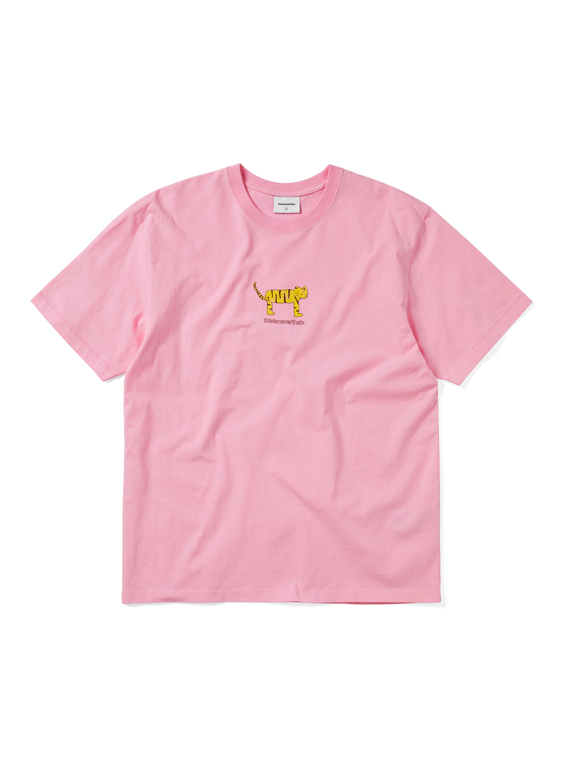 thisisneverthat - Yellow Cat Tee (Pink) product image 1 | TRAB K-Fashion Australia