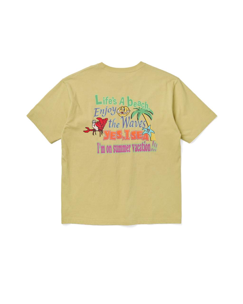yeseyesee - Yes I Sea Tee (Light Mustard) product image 2 | TRAB K-Fashion Australia