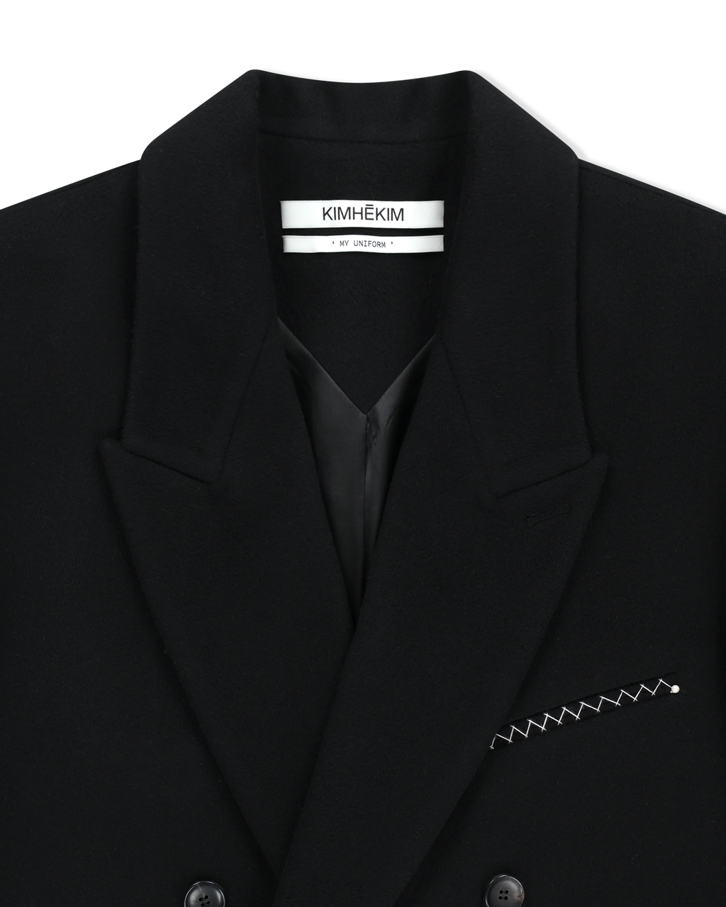Kimhe Kim - Daniel Double Brestead Coat (Black) product image 14 | TRAB K-Fashion Australia