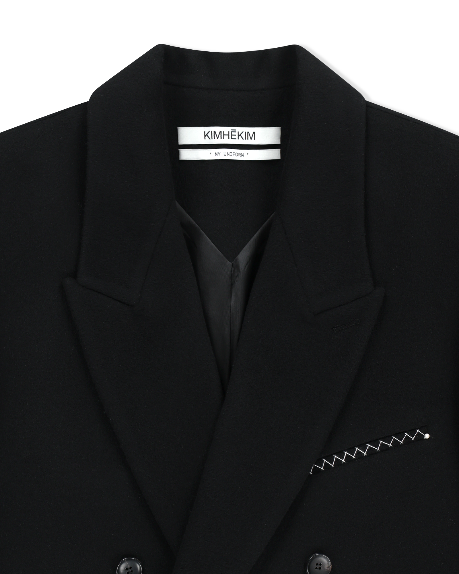 Kimhe Kim - Daniel Double Brestead Coat (Black) product image 14 | TRAB K-Fashion Australia