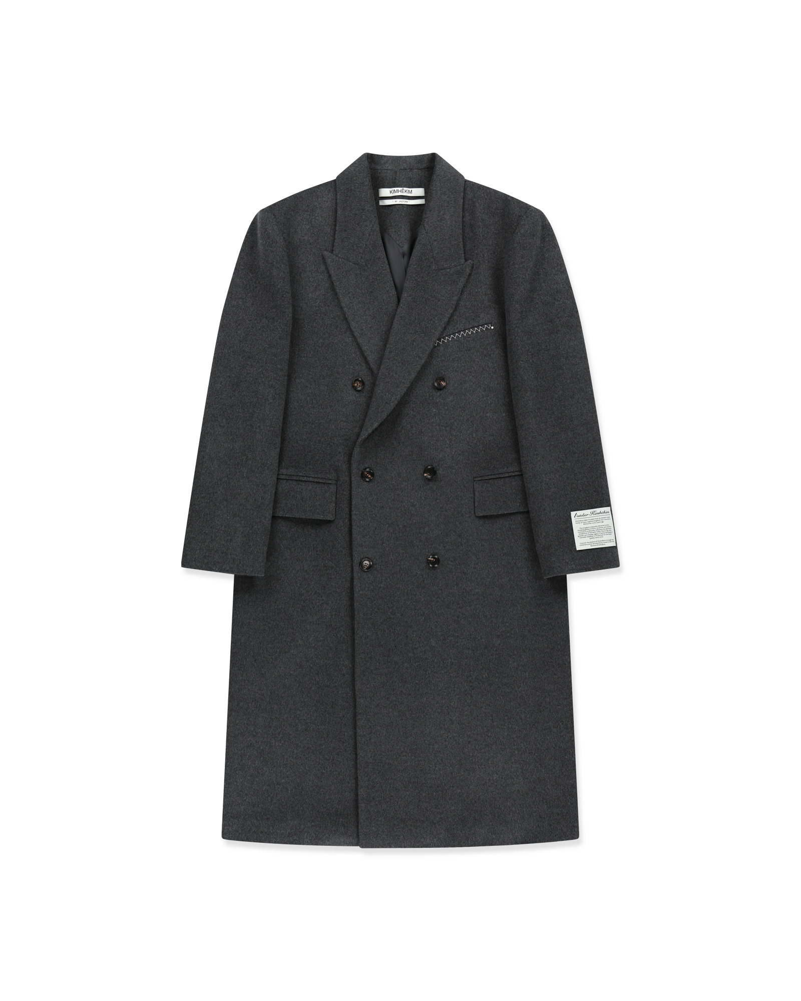 Kimhe Kim - Daniel Double Brestead Coat (Grey) product image 11 | TRAB K-Fashion Australia