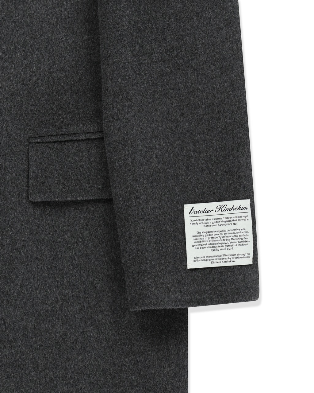 Kimhe Kim - Daniel Double Brestead Coat (Grey) product image 15 | TRAB K-Fashion Australia