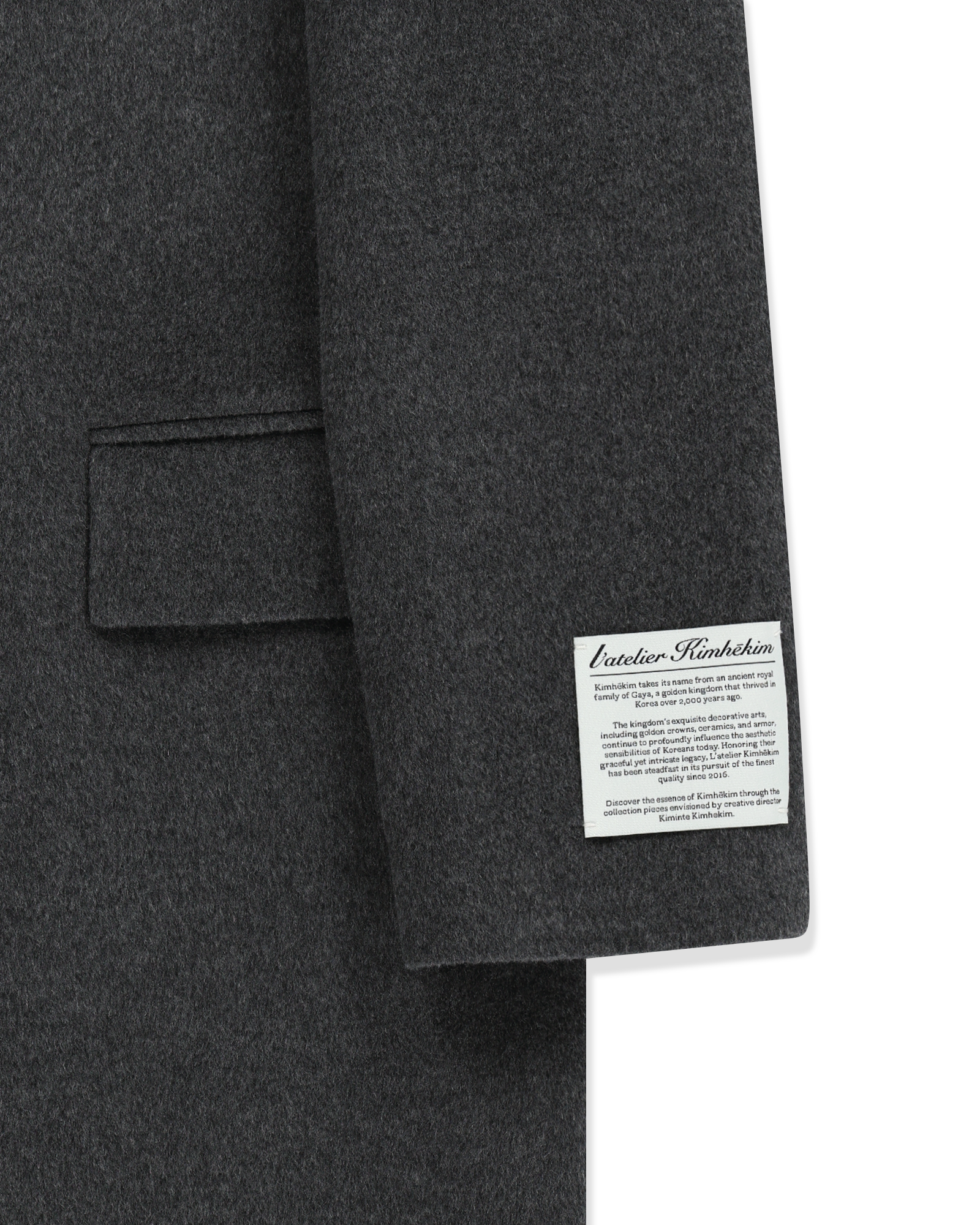 Kimhe Kim - Daniel Double Brestead Coat (Grey) product image 15 | TRAB K-Fashion Australia