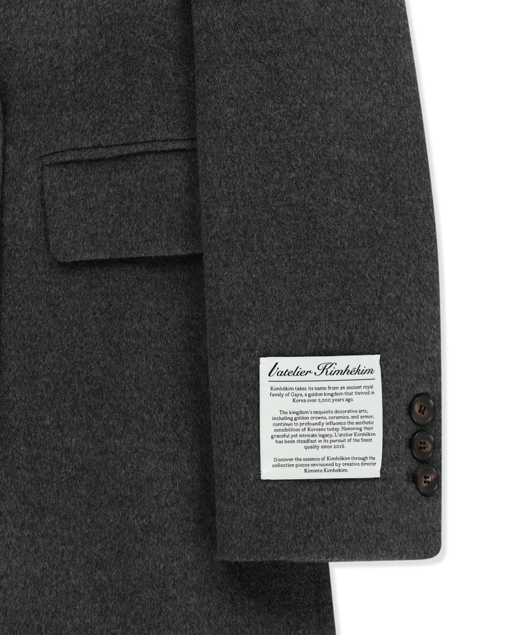 Kimhe Kim - Gabriel Coat (Grey) product image 20 | TRAB K-Fashion Australia