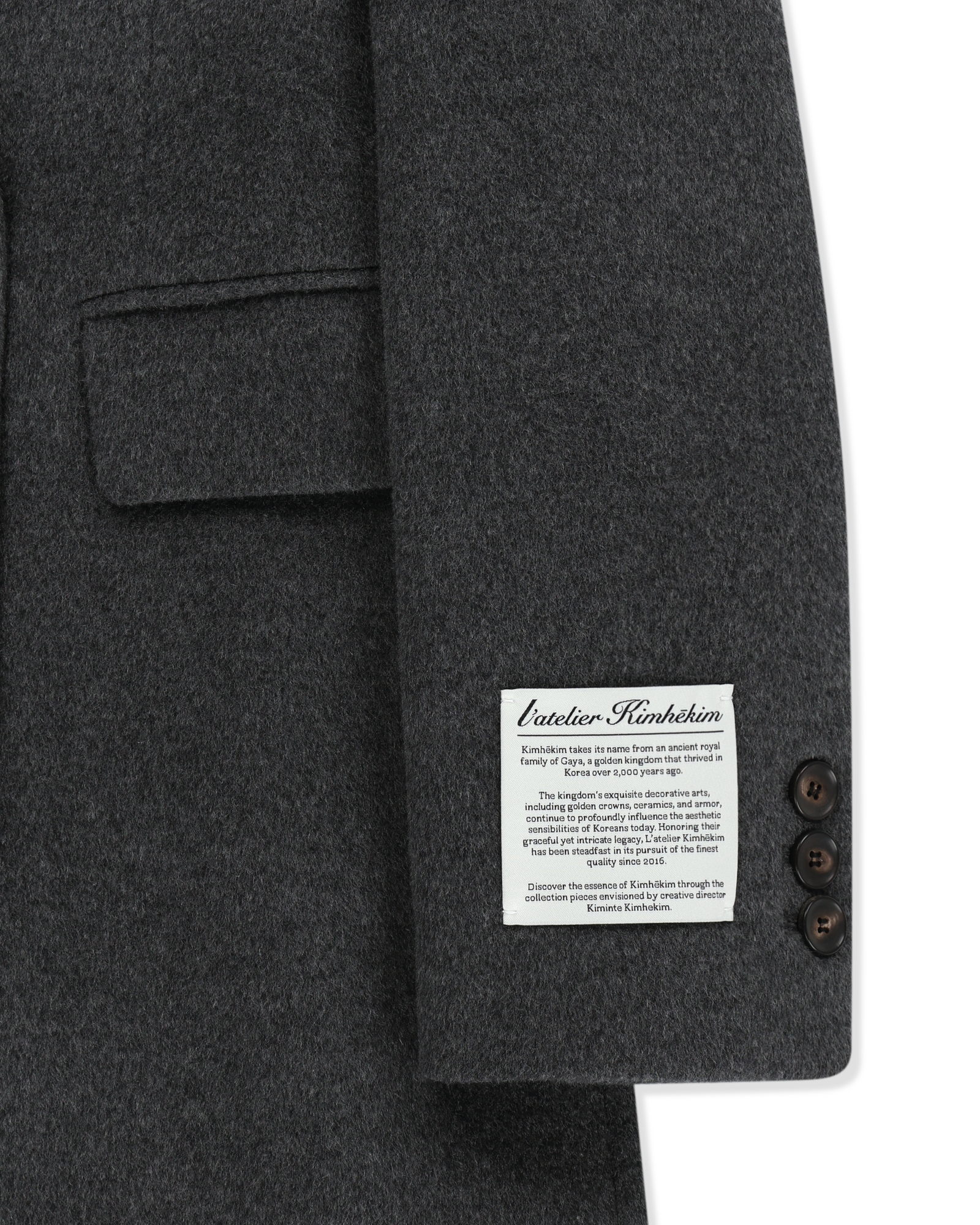Kimhe Kim - Gabriel Coat (Grey) product image 20 | TRAB K-Fashion Australia