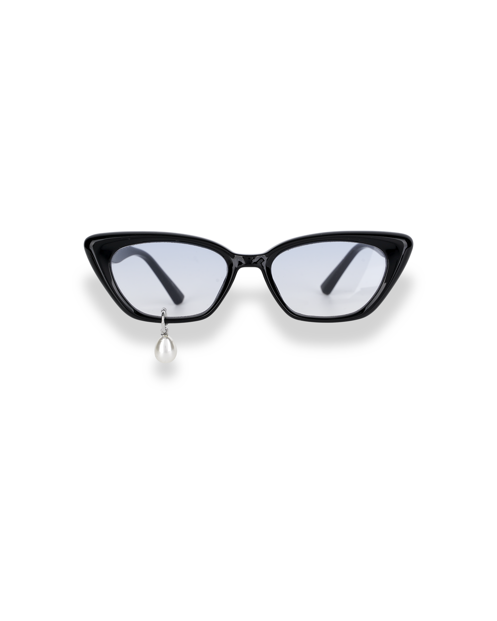 Kimhe Kim - Pearl Tear Cat-Eye Glasses (Black) product image 4 | TRAB K-Fashion Australia
