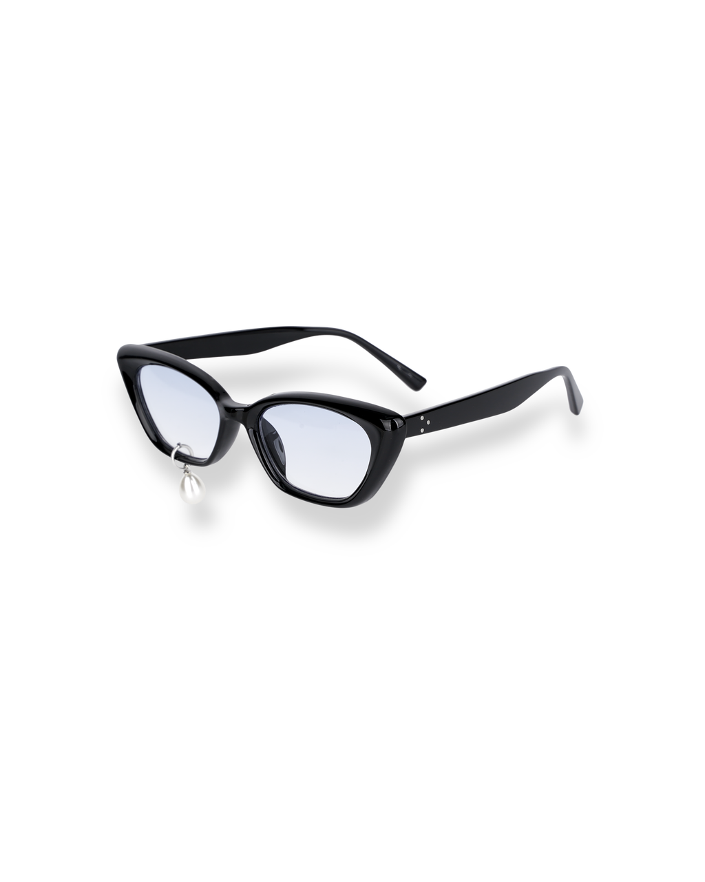 Kimhe Kim - Pearl Tear Cat-Eye Glasses (Black) product image 5 | TRAB K-Fashion Australia