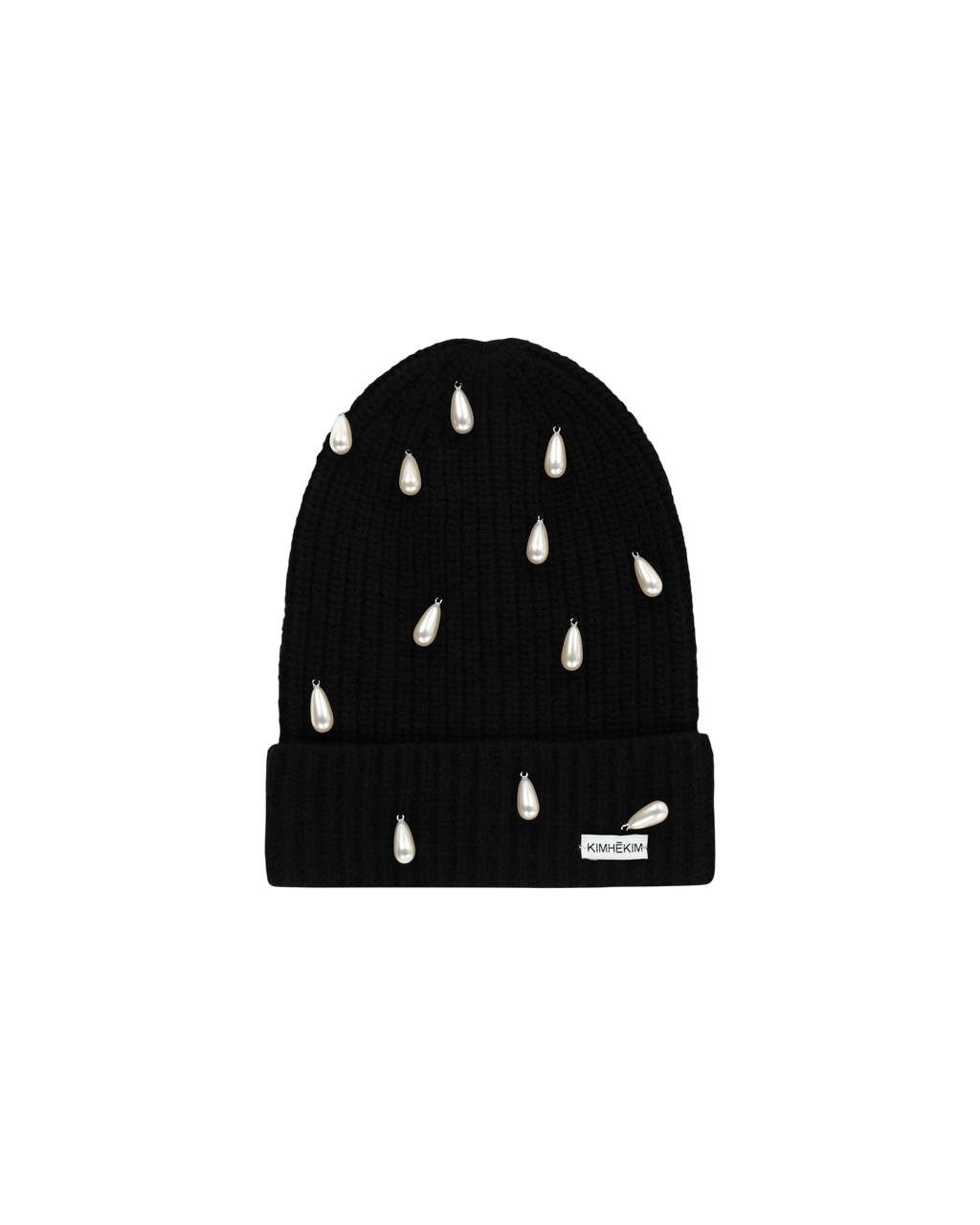 Kimhe Kim - Pearl Embellished Beanie (Black) product image 2 | TRAB K-Fashion Australia
