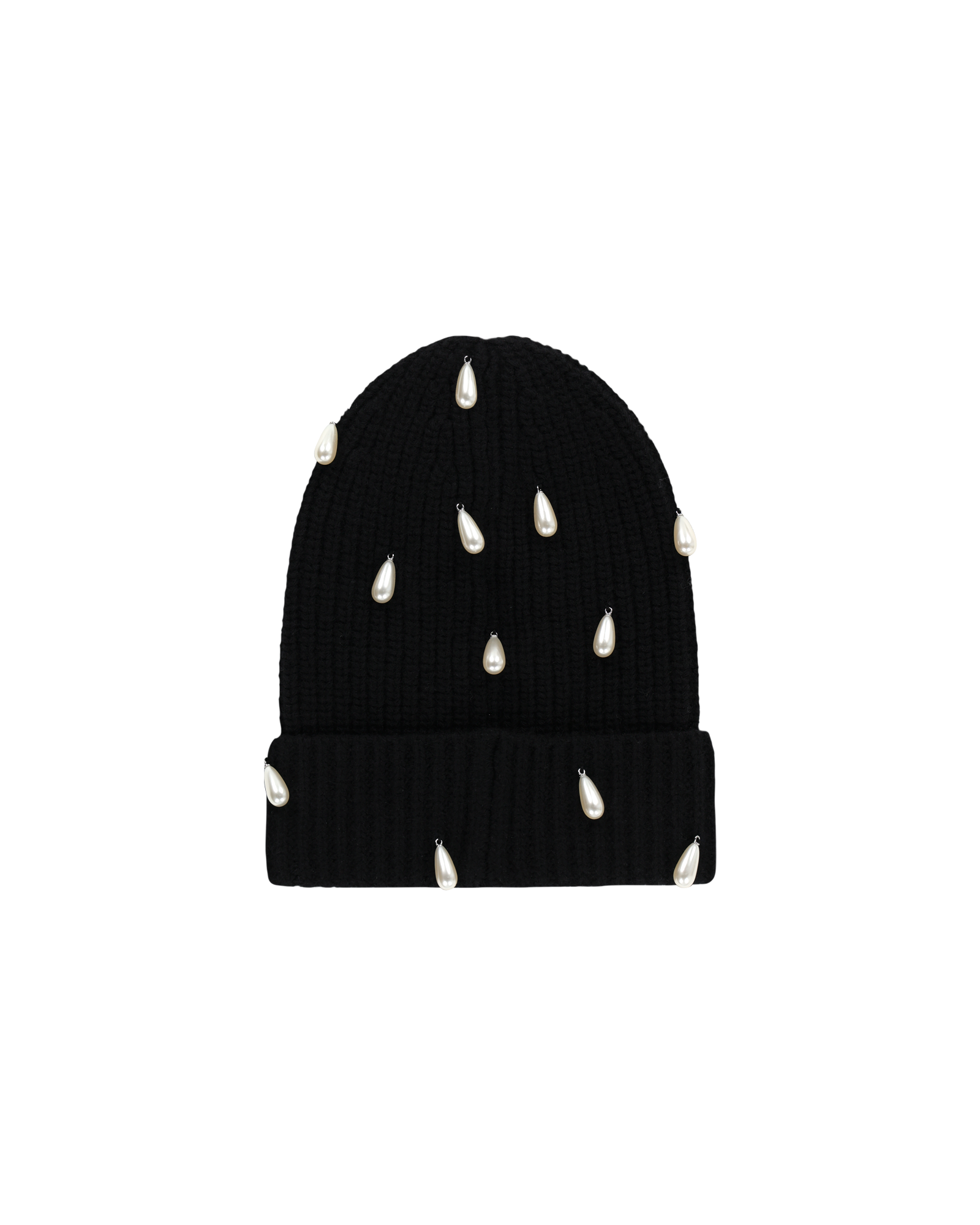 Kimhe Kim - Pearl Embellished Beanie (Black) product image 3 | TRAB K-Fashion Australia