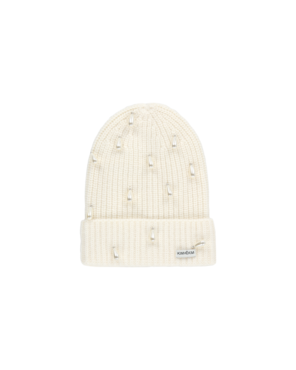 Kimhe Kim - Pearl Embellished Beanie (White) product image 2 | TRAB K-Fashion Australia