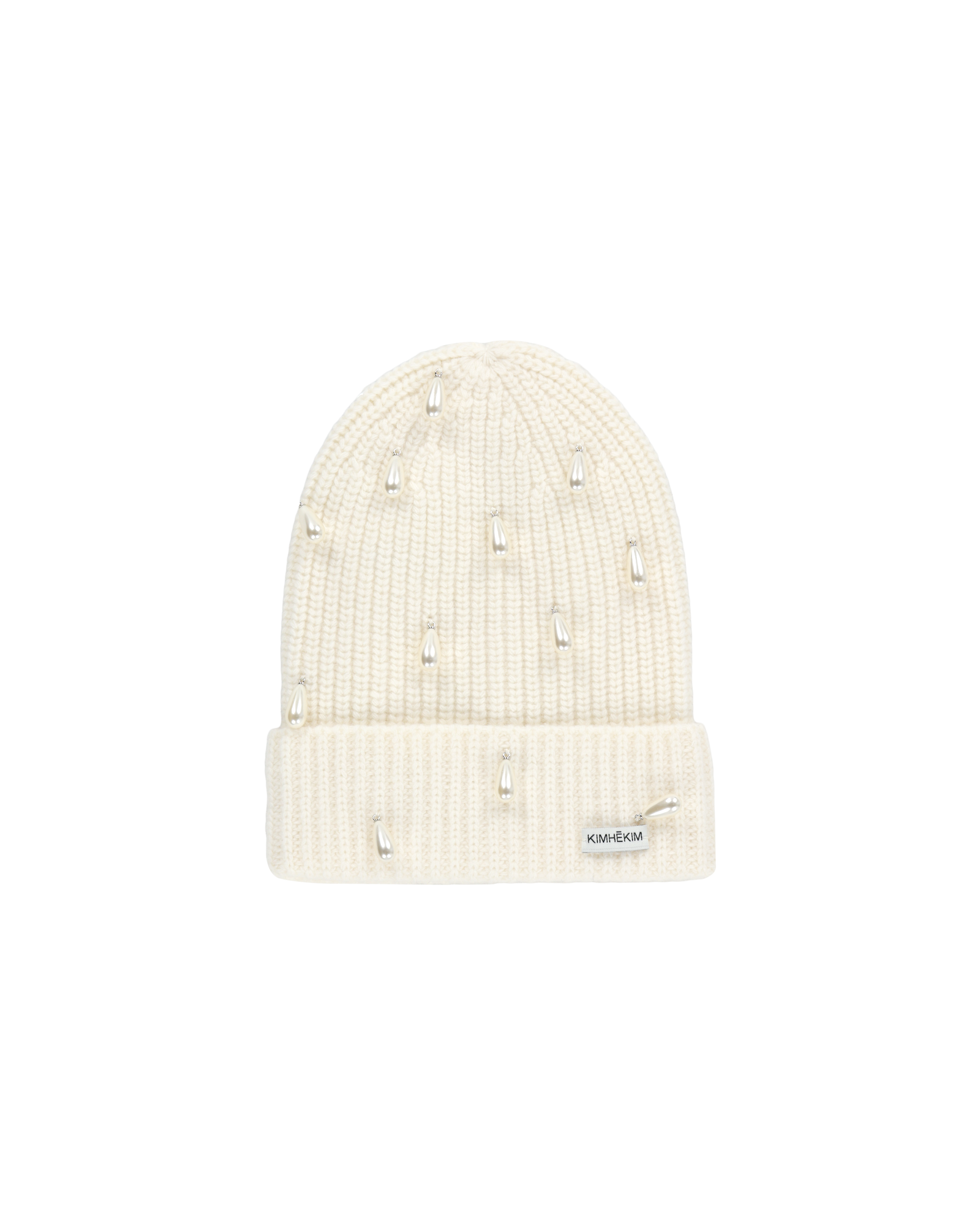 Kimhe Kim - Pearl Embellished Beanie (White) product image 2 | TRAB K-Fashion Australia