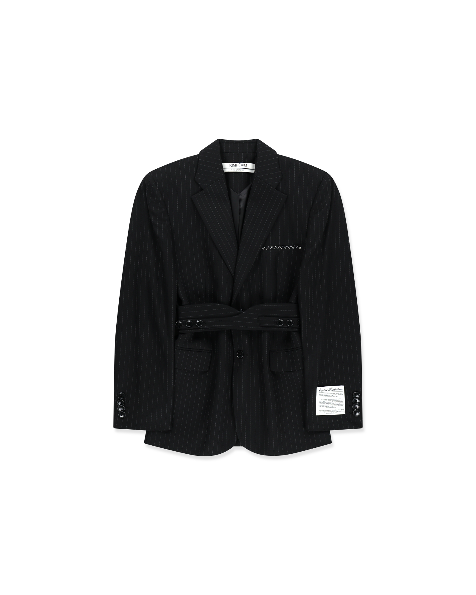 Kimhe Kim - Daniel Jacket With Belt (Black) product image 30 | TRAB K-Fashion Australia