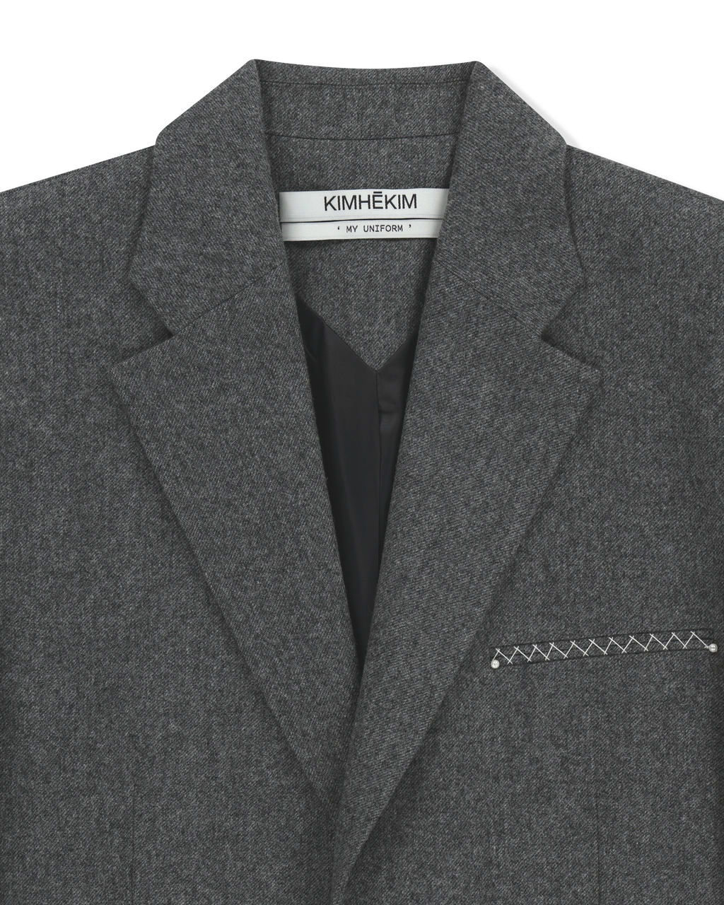 Kimhe Kim - Daniel Jacket With Belt (Grey) product image 19 | TRAB K-Fashion Australia
