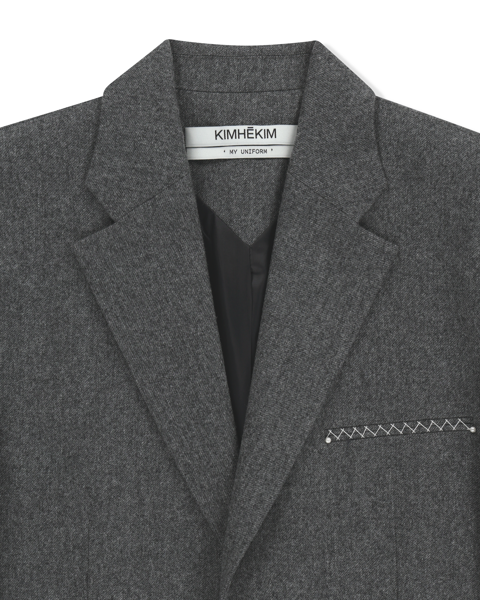 Kimhe Kim - Daniel Jacket With Belt (Grey) product image 19 | TRAB K-Fashion Australia