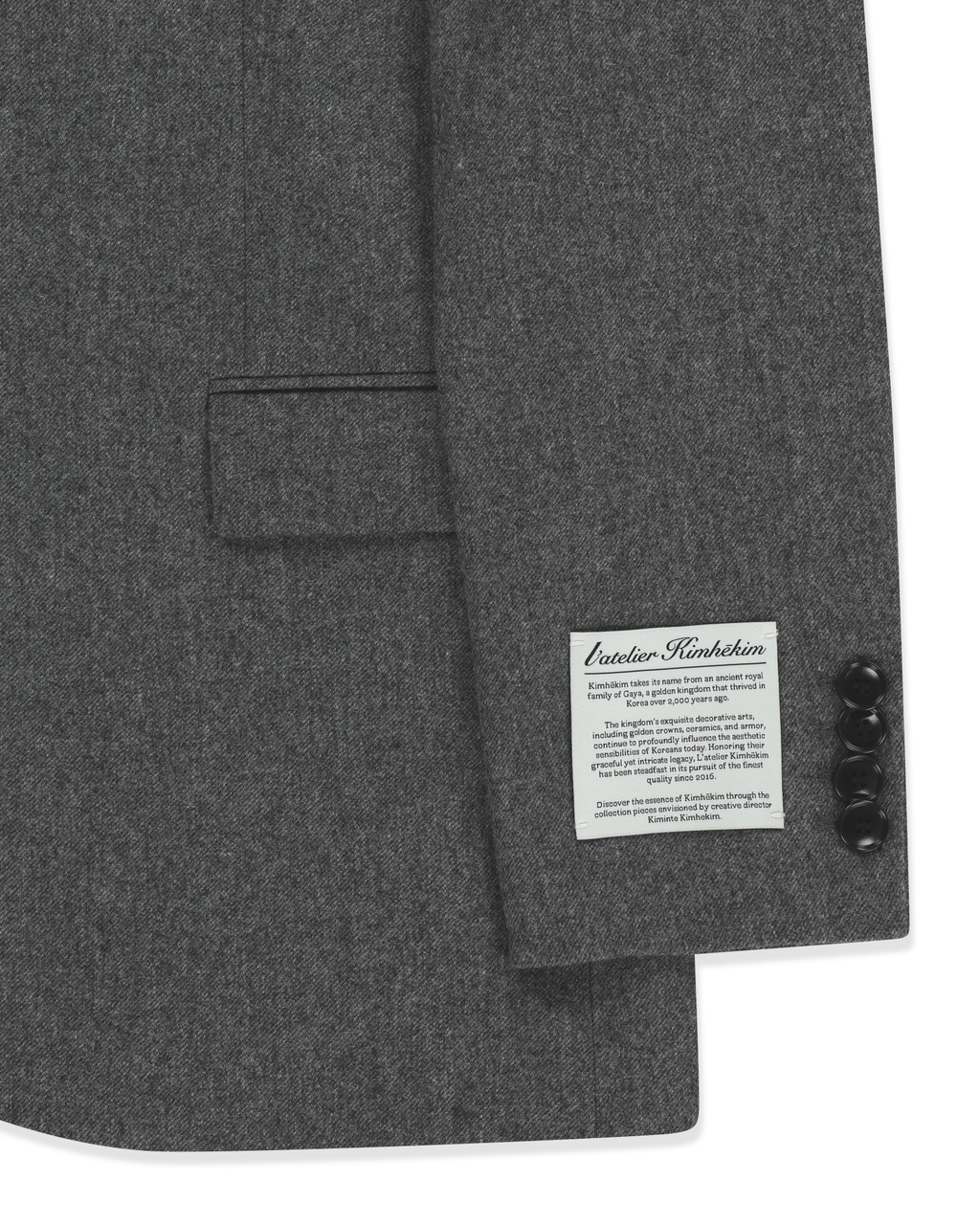 Kimhe Kim - Daniel Jacket With Belt (Grey) product image 21 | TRAB K-Fashion Australia