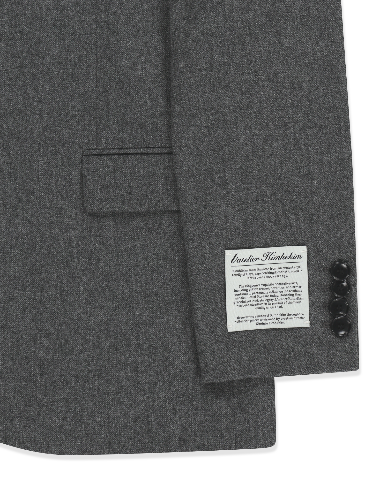Kimhe Kim - Daniel Jacket With Belt (Grey) product image 21 | TRAB K-Fashion Australia