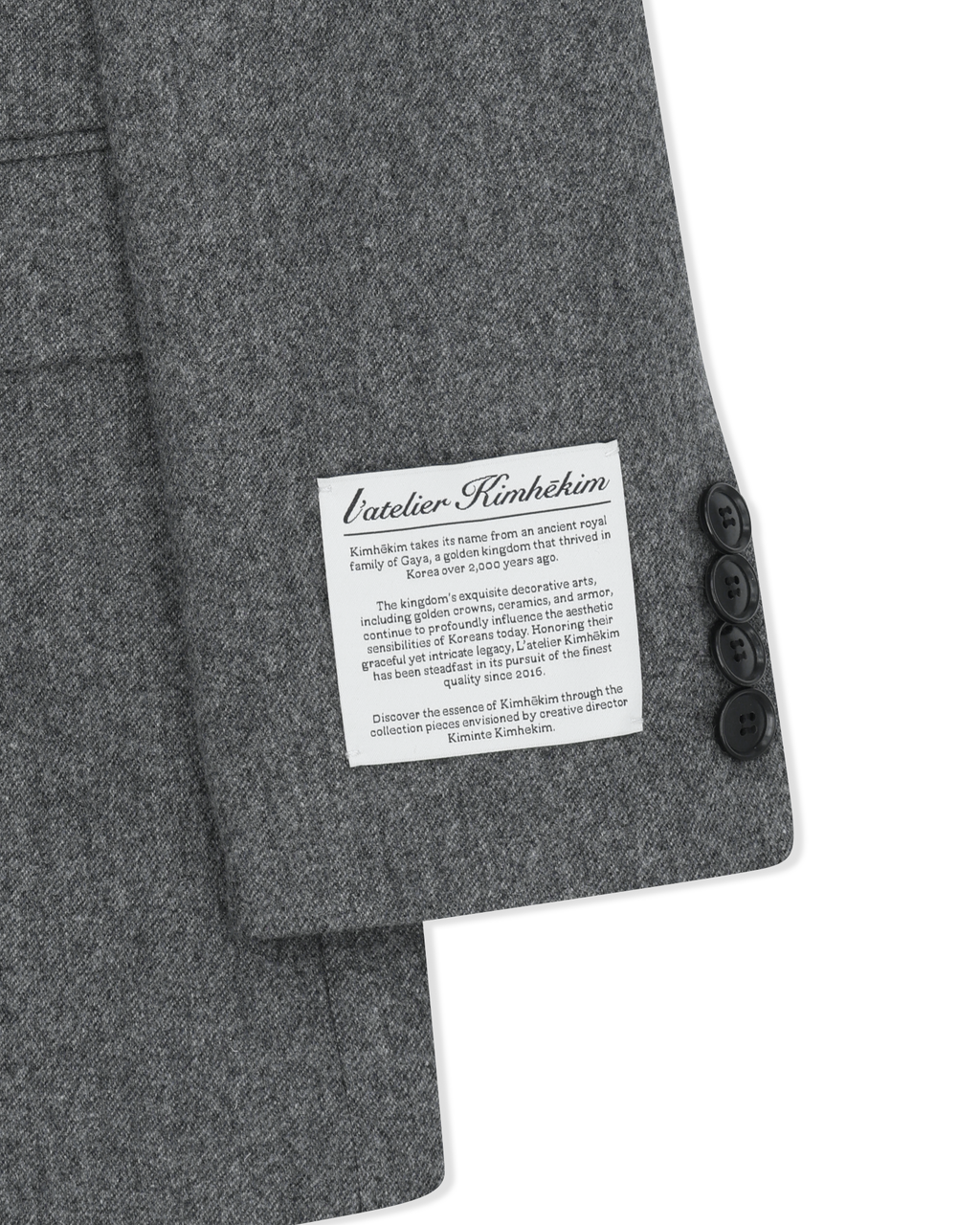 Kimhe Kim - Daniel Jacket (Grey) product image 9 | TRAB K-Fashion Australia