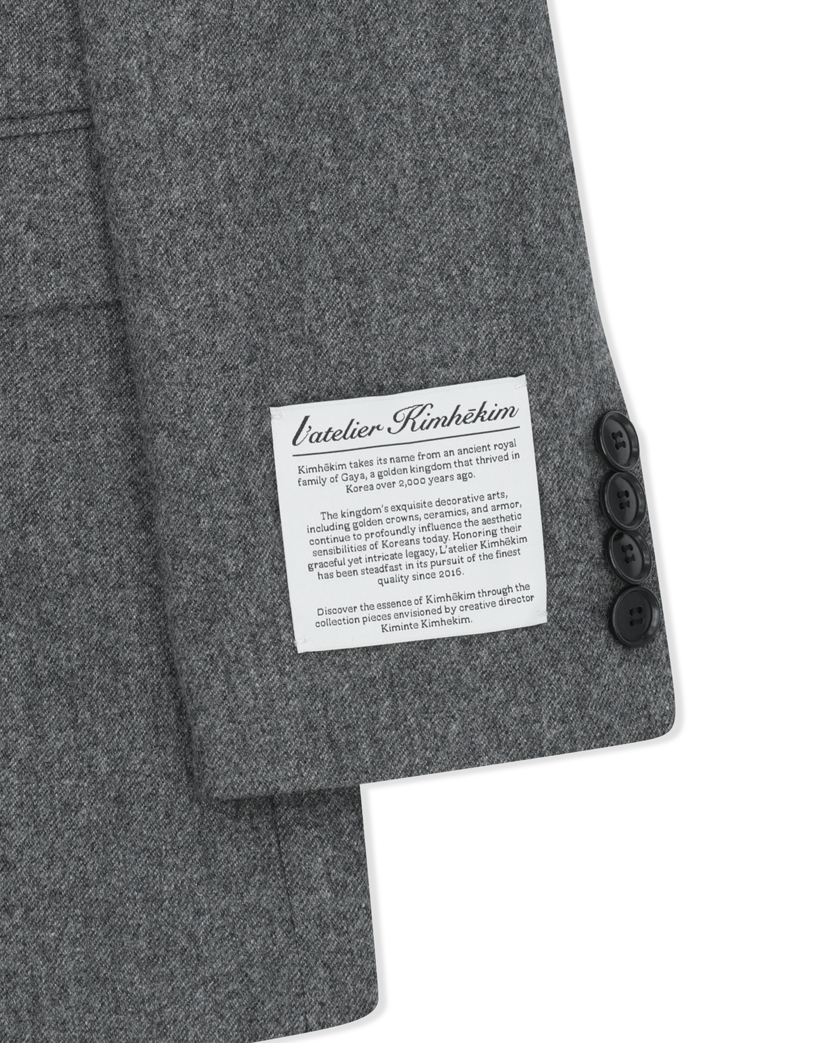 Kimhe Kim - Daniel Jacket (Grey) product image 9 | TRAB K-Fashion Australia